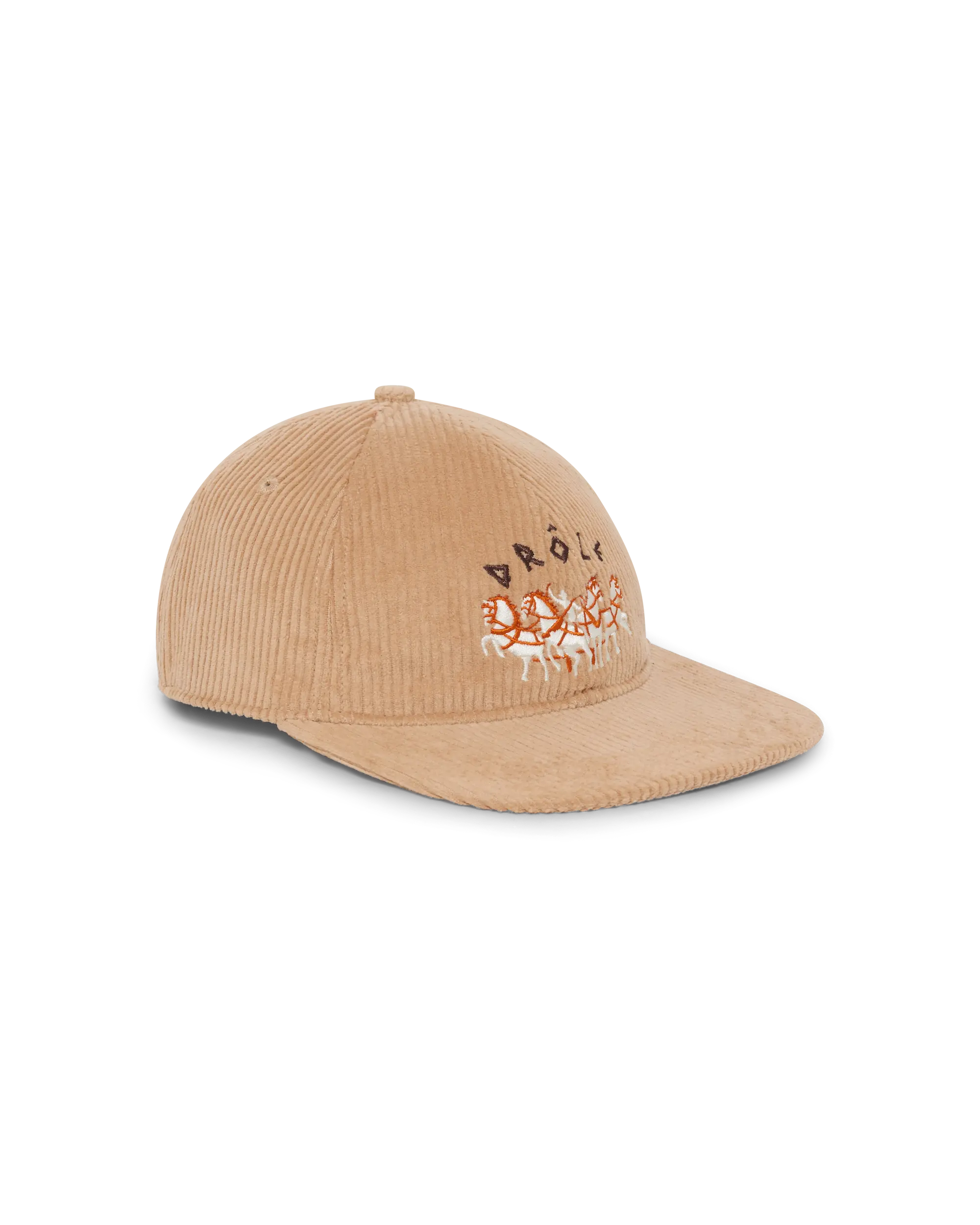 Drôle De Monsieur Horses Cap Beige Baumwolle