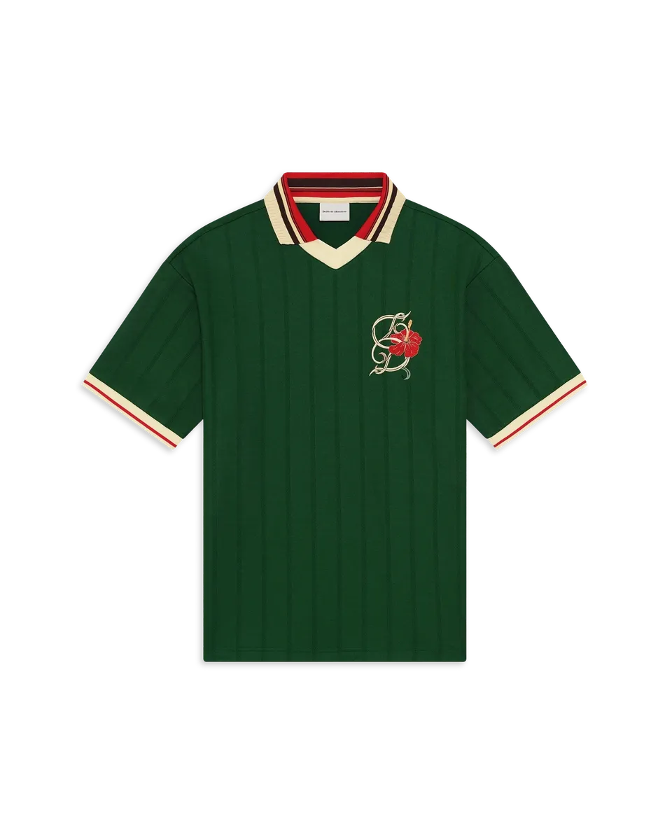 Drôle De Monsieur D Hibiscus Polo Dunkelgrün Kurzarm
