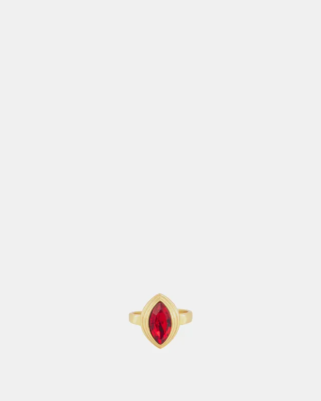 Nodaleto x Julietta Petal Zehenring Red Ruby