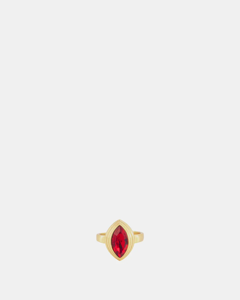 Nodaleto x Julietta Petal Zehenring Red Ruby