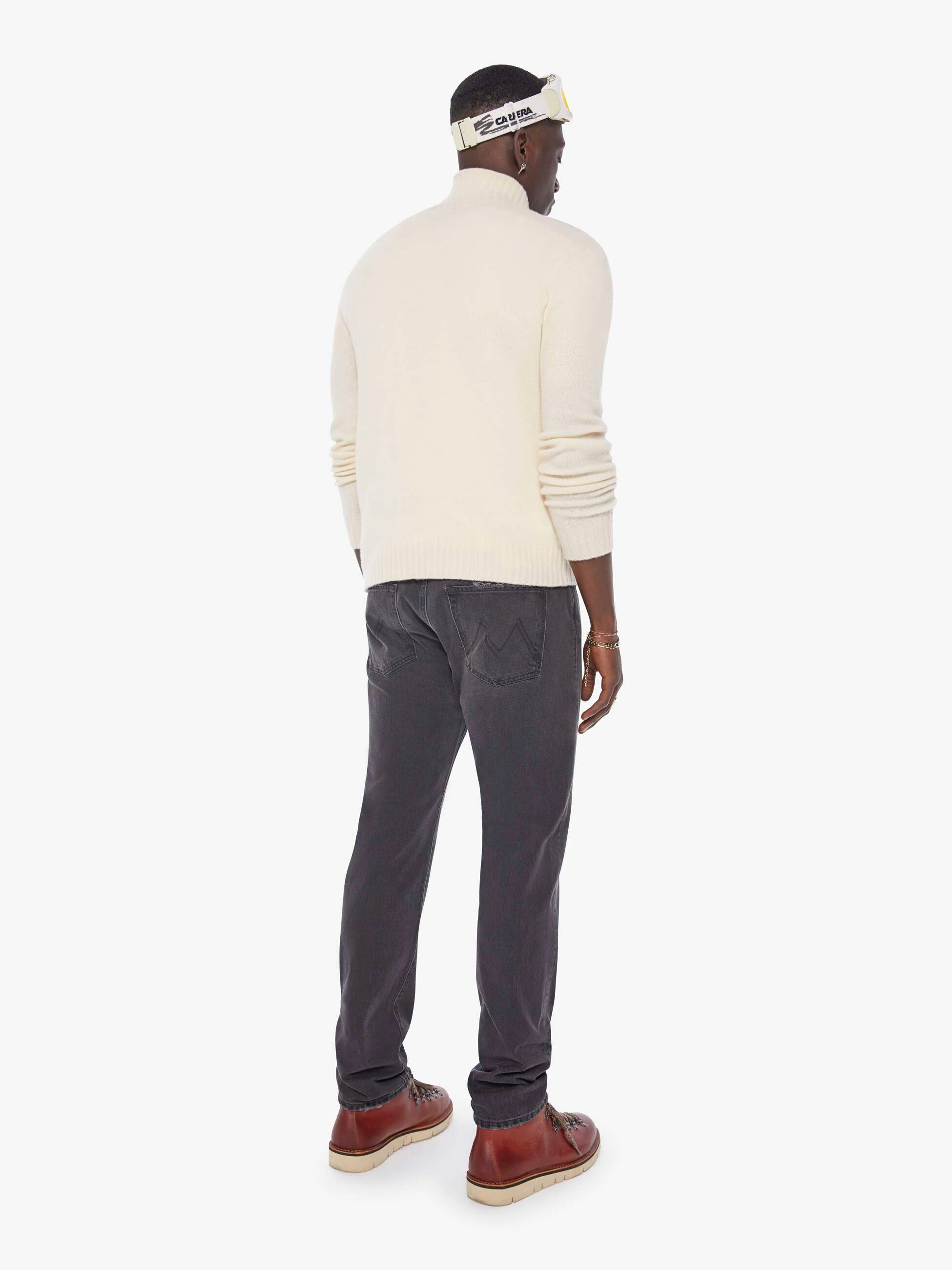 Mother The Mega Neat Straight Jeans Taken For Granite Grau