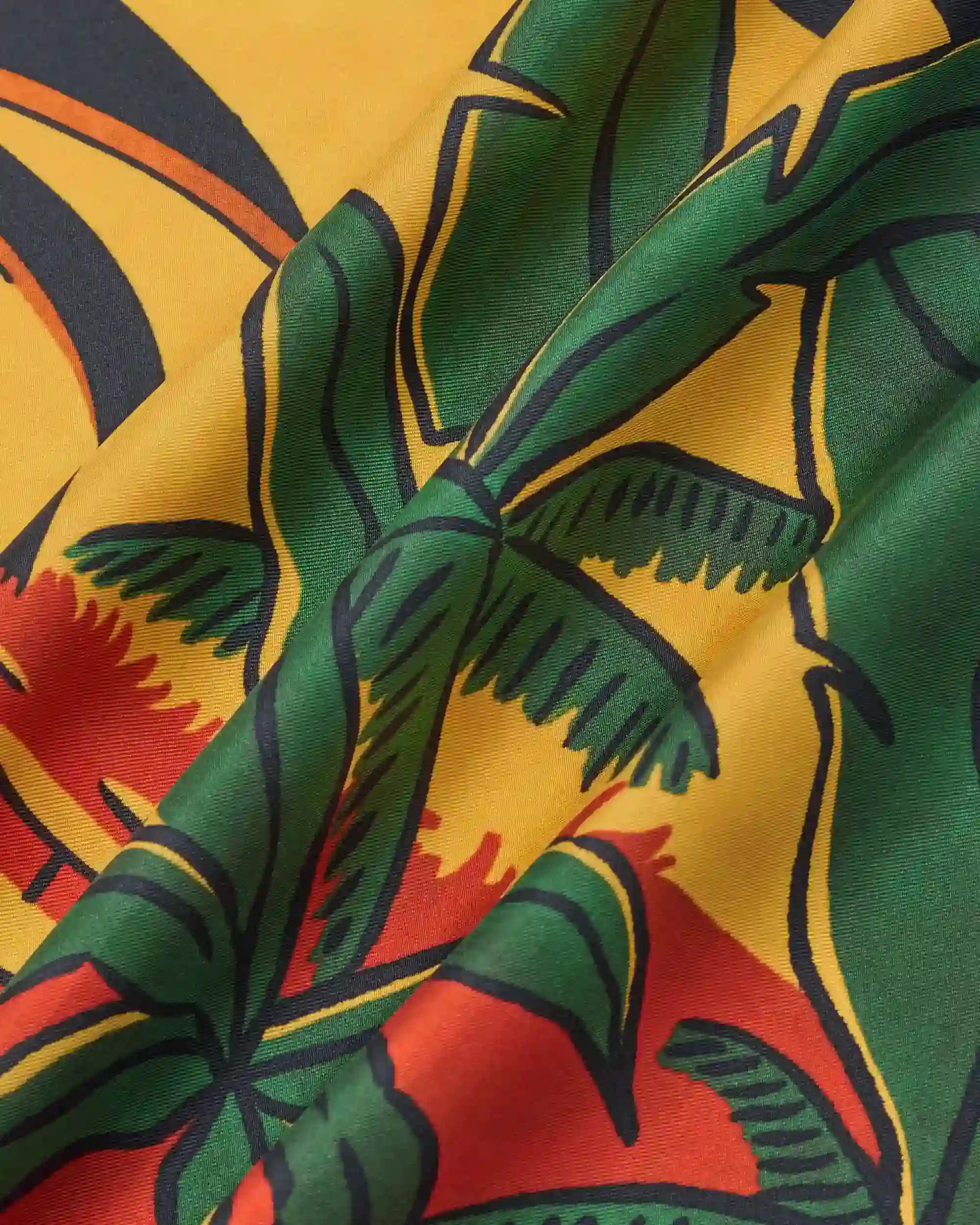 Drôle De Monsieur Foulard Soie Tropicana Seidentuch Navy OS