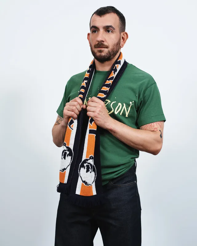 J.W.Anderson Winner Football Schal Strick mit Fransen