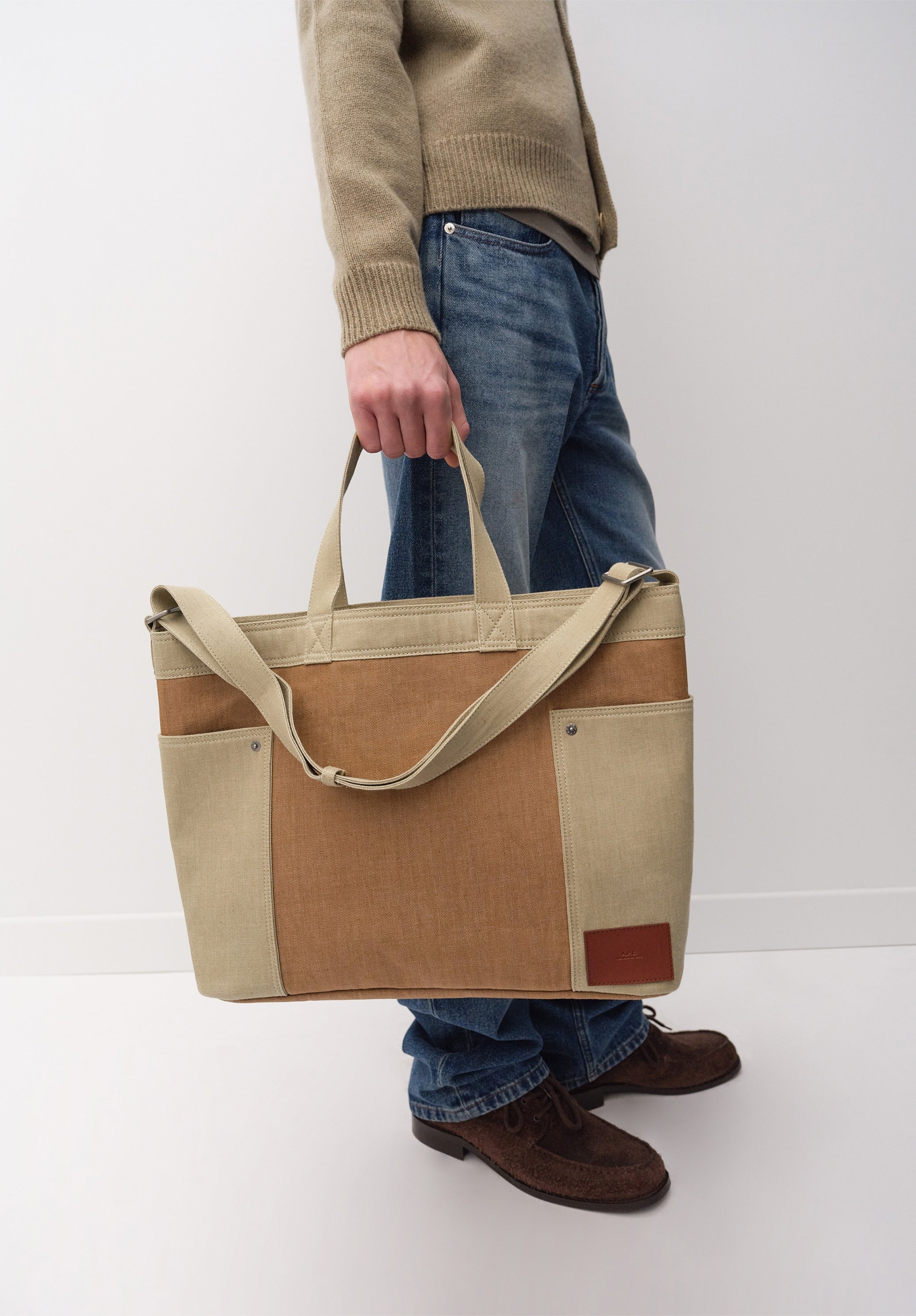 A.P.C. Jardin Tragetasche TU Denim Beige