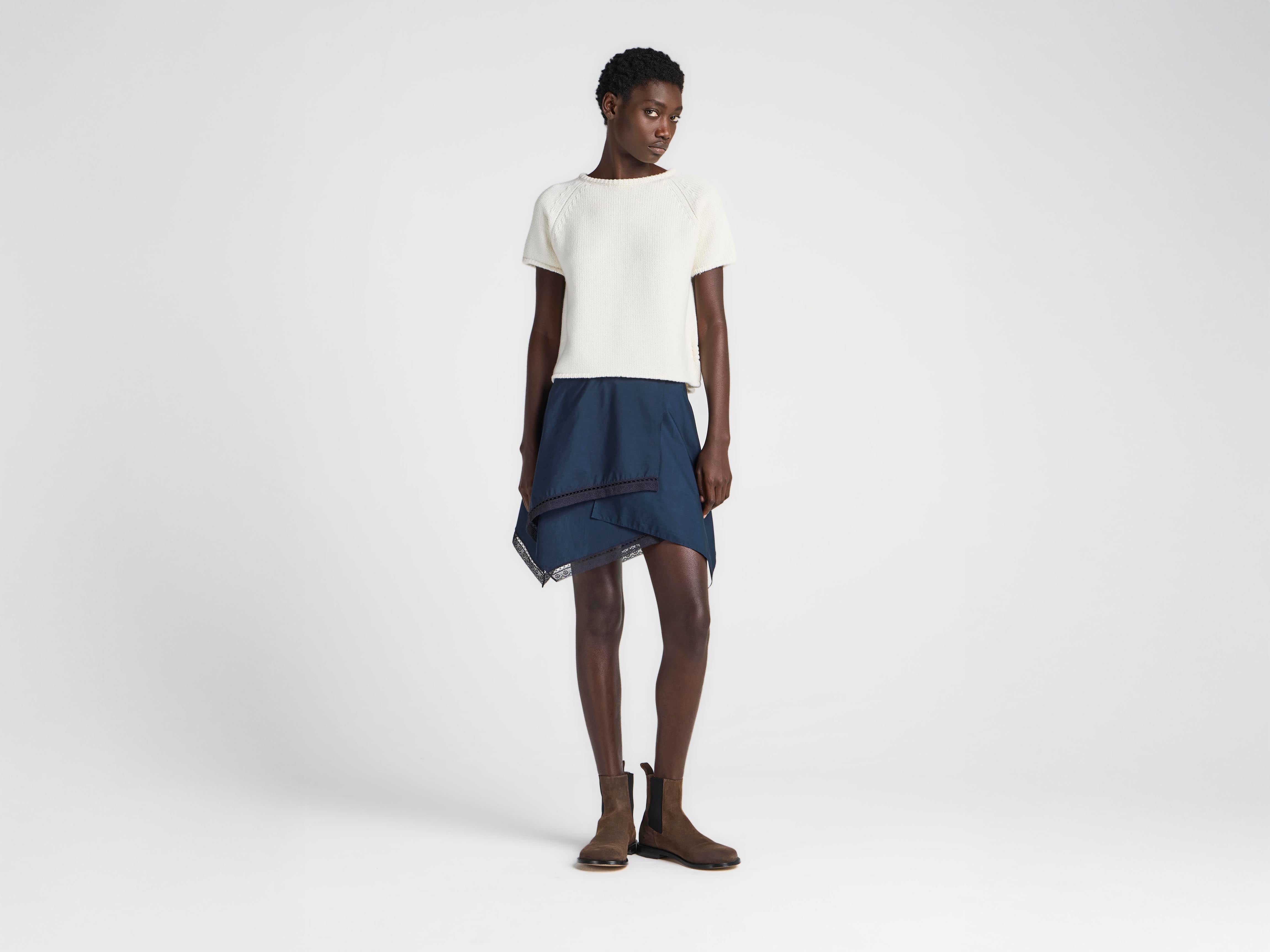J.W.Anderson Knitwear Strick T-Shirt Damen Ivory Baumwolle