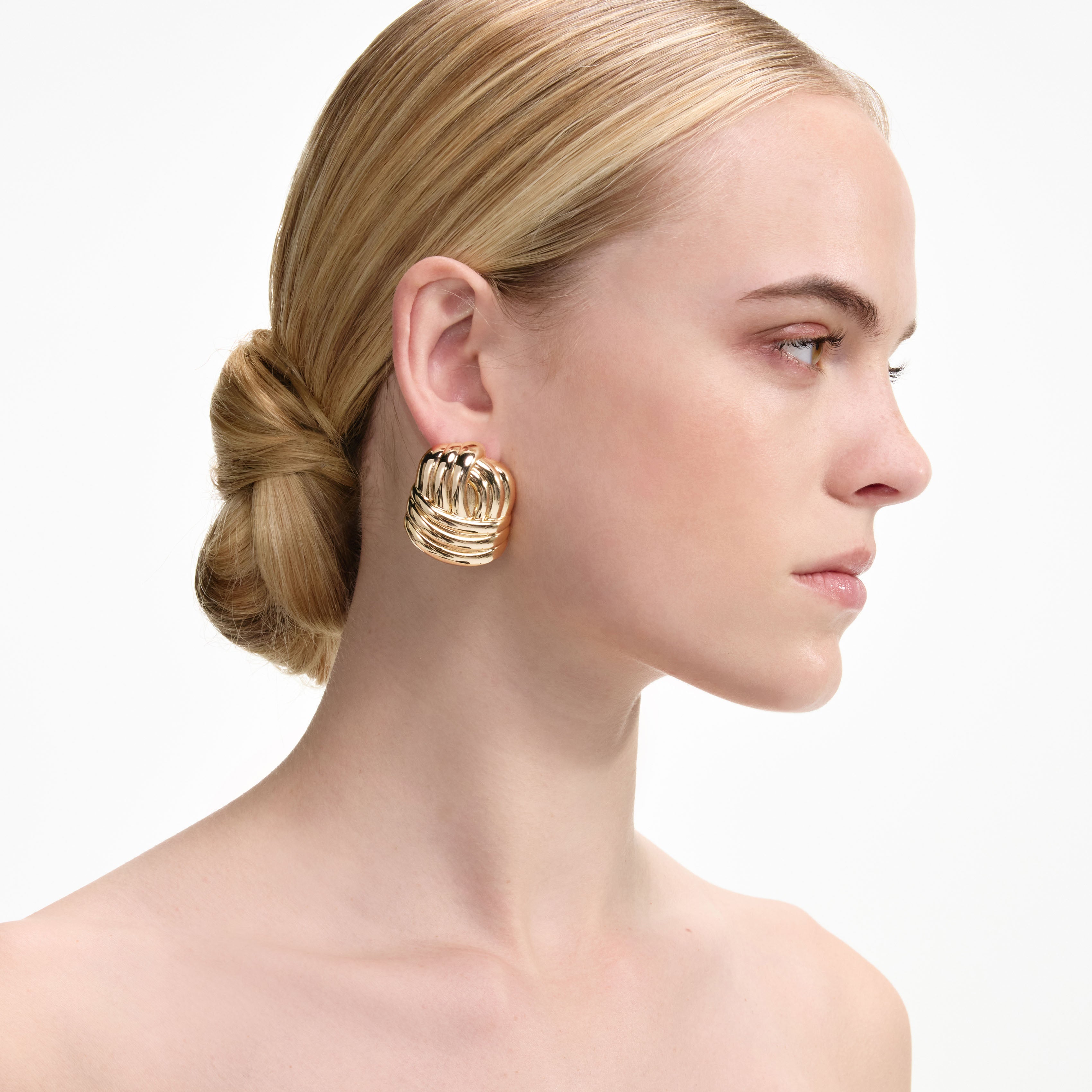 Self Portrait Gold Knot Ohrringe Gold Knoten