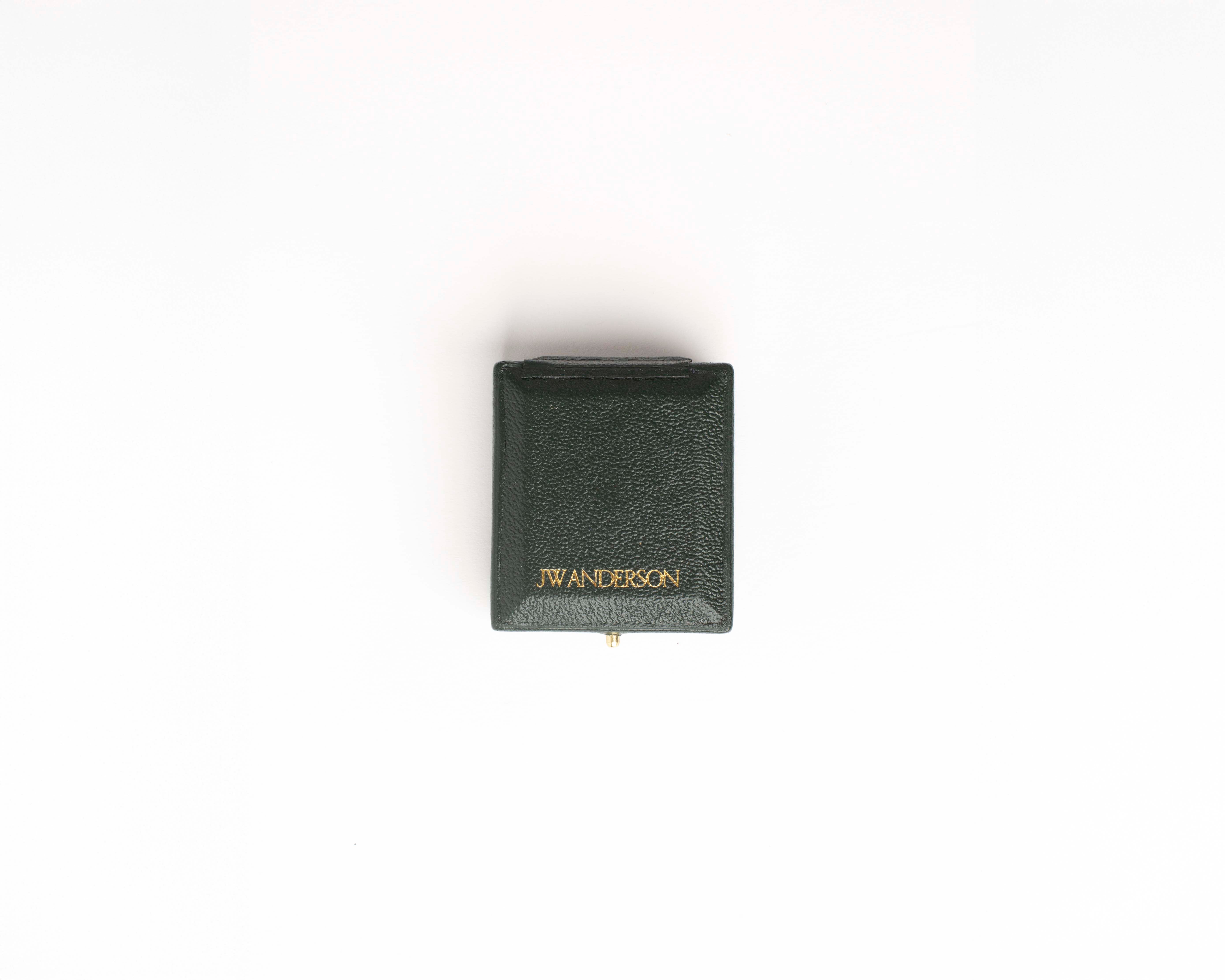 J.W.Anderson Diamond Heart Medaillon Blau Emaille Gold