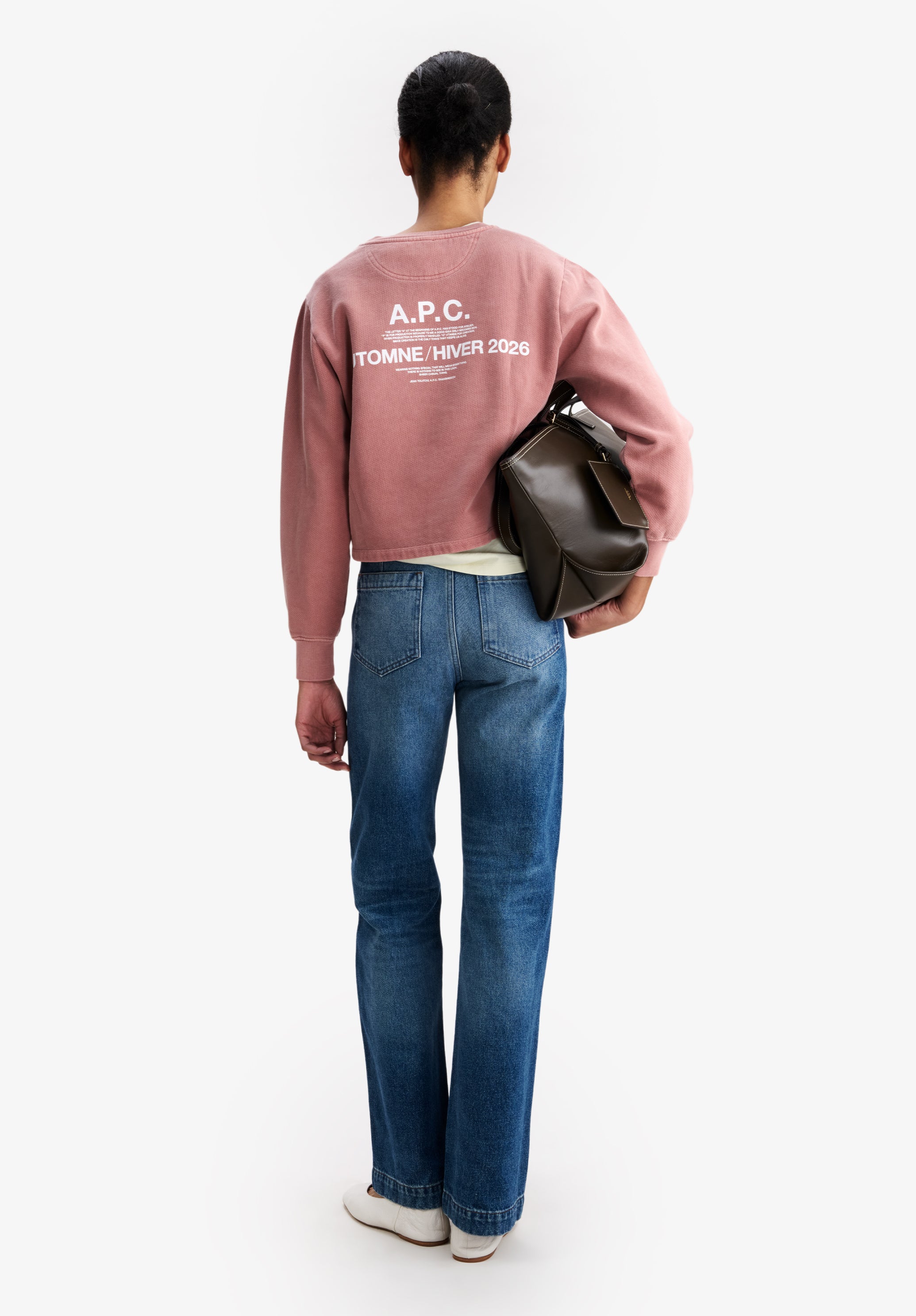 A.P.C. Boxy Herbst 26 Sweatshirt M Bio-Baumwolle