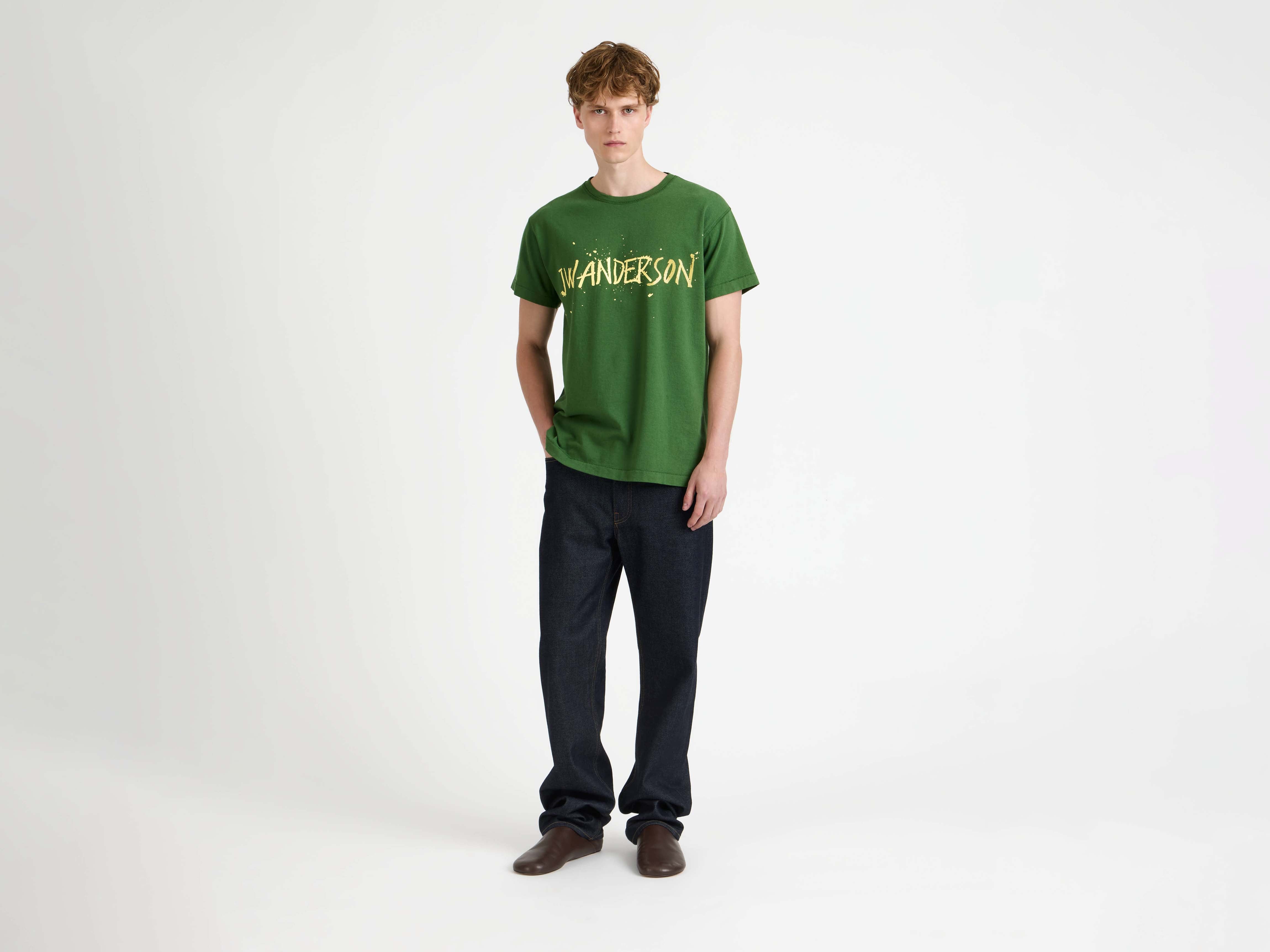 J.W.Anderson Shirts Circular T-Shirt Jersey Grün S M L