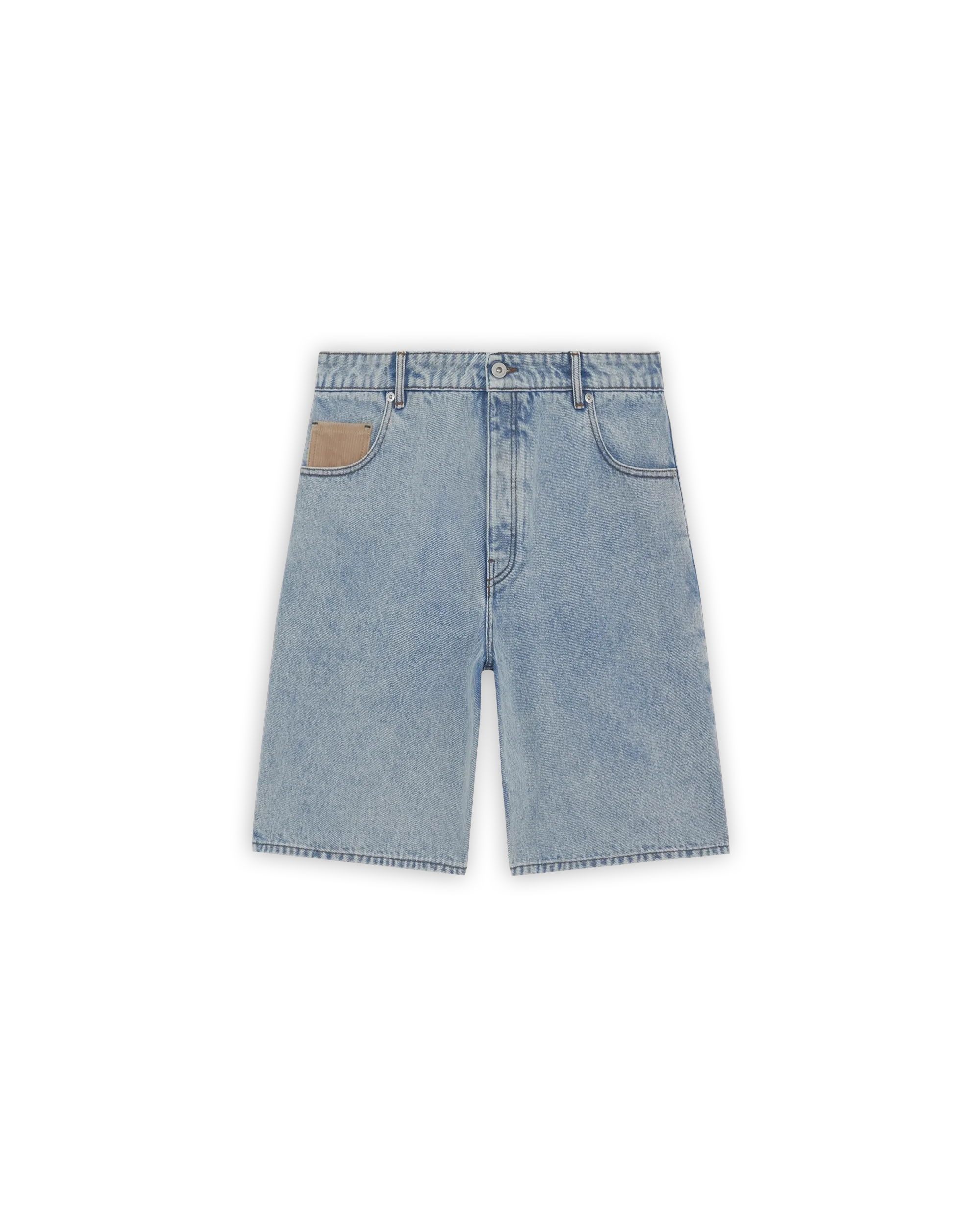 Drôle De Monsieur Le Short Denim Shorts Hellblau Baumwolle