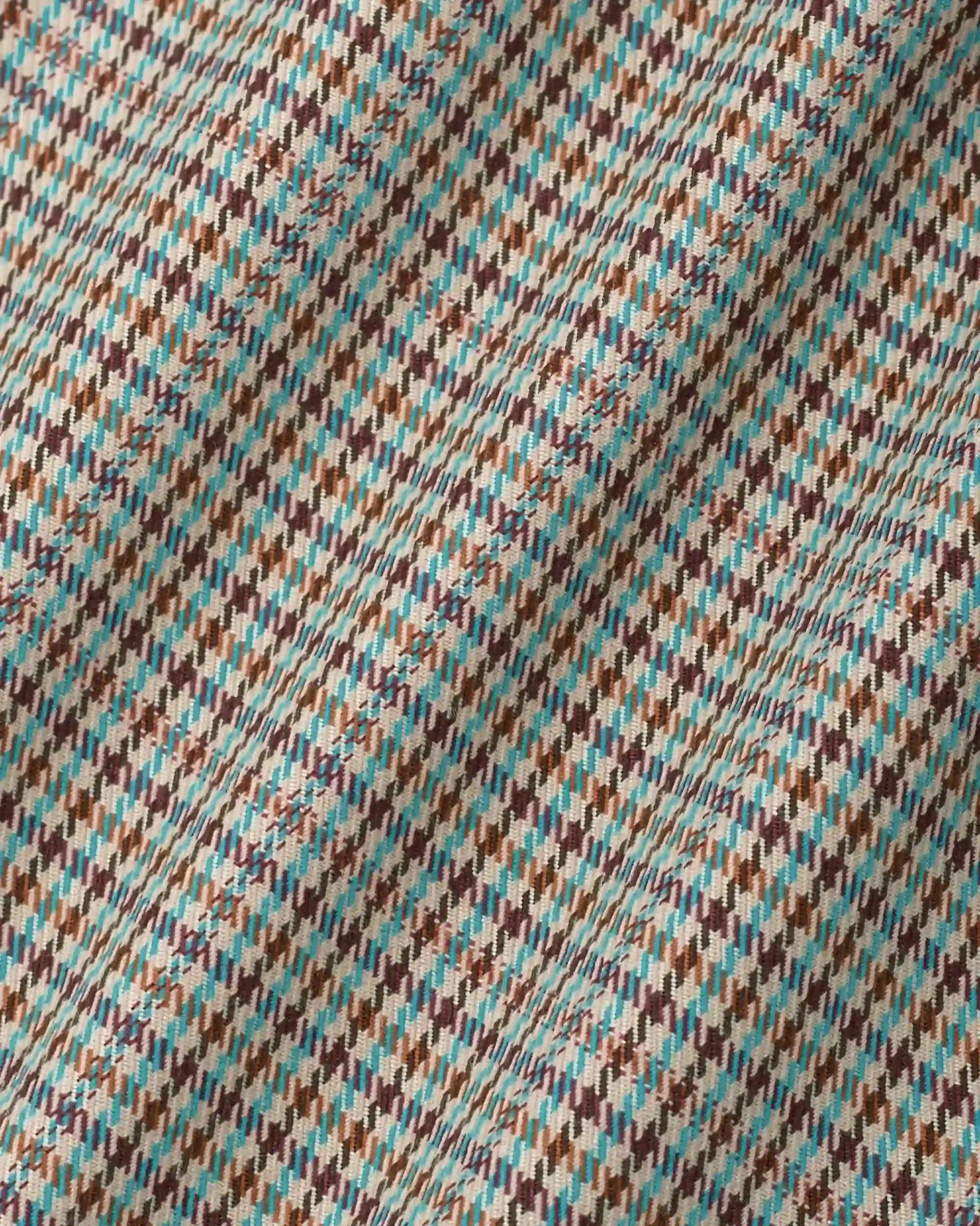 Drôle De Monsieur Pantalon à Plis Carreaux Hose Beige Karo