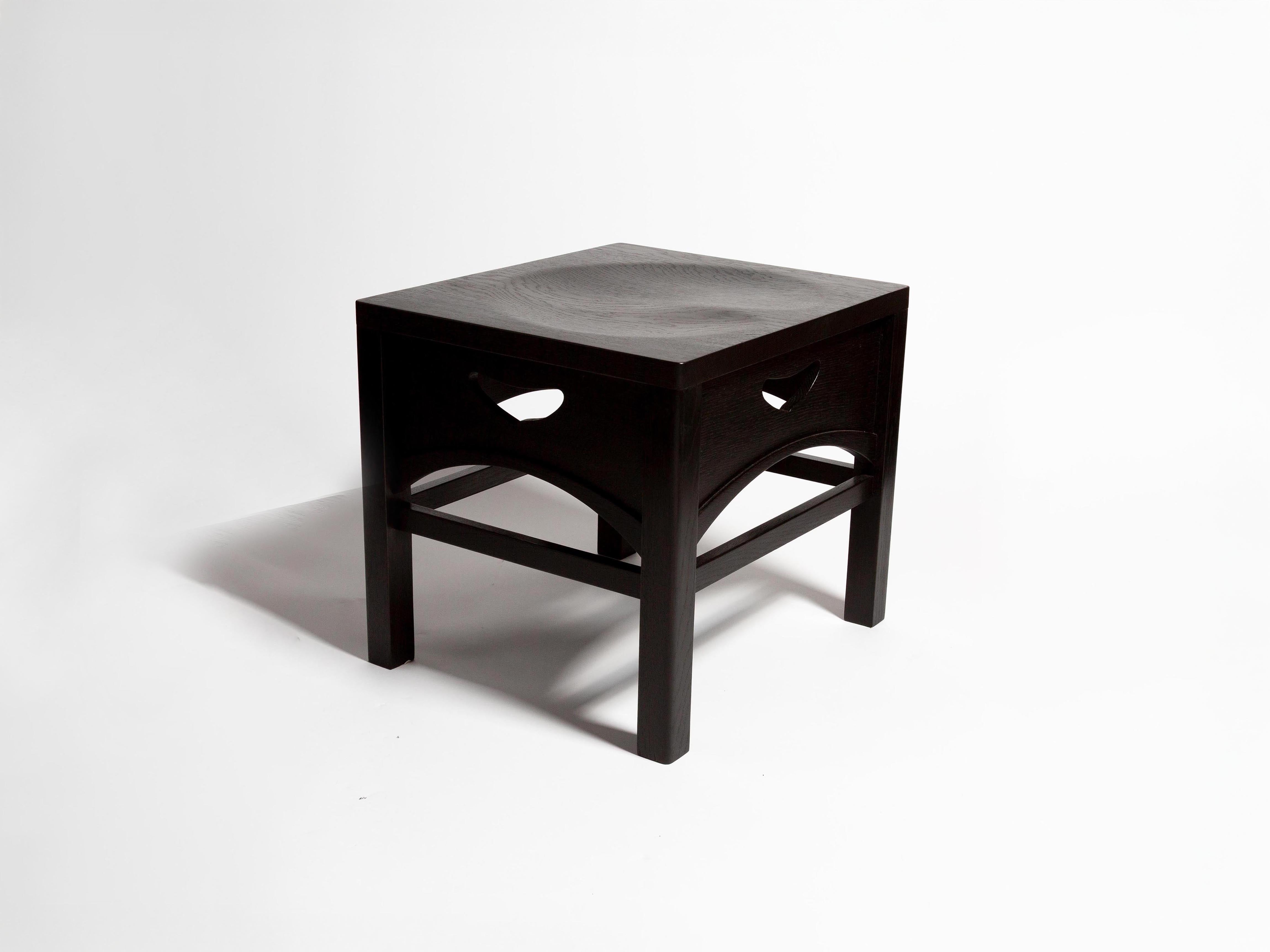 J.W.Anderson Mackintosh Stool Hocker Schwarz Eiche