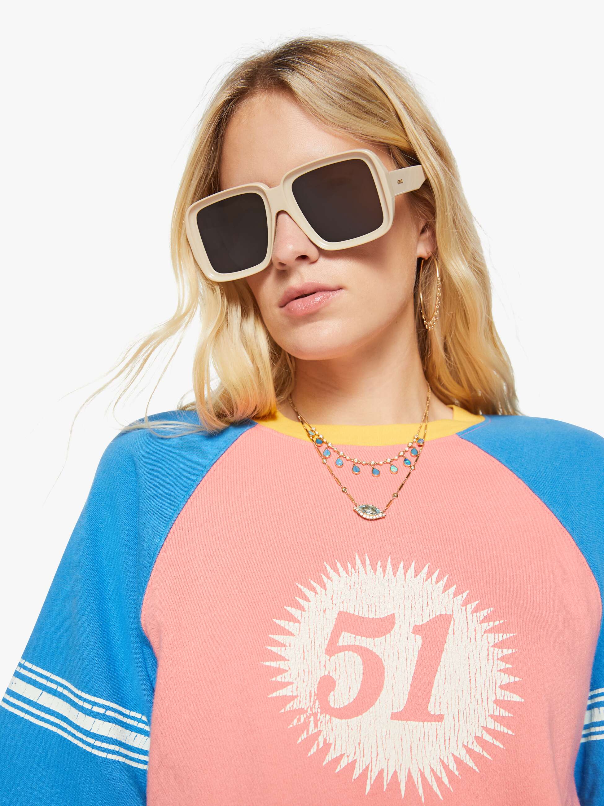 Mother The S/S Concert Sweatshirt Lantana Baumwolle