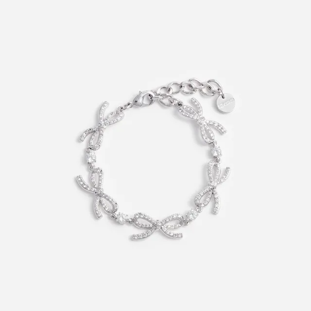 Self Portrait Crystal Bow Armband silber One Size