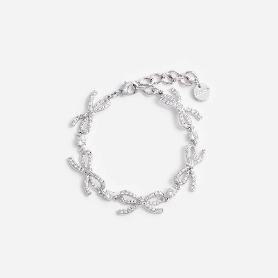 Self Portrait Crystal Bow Armband silber One Size
