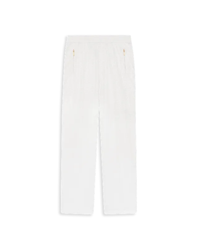 Drôle De Monsieur Pantalon Survêtement Jogginghose Weiß Monogramm