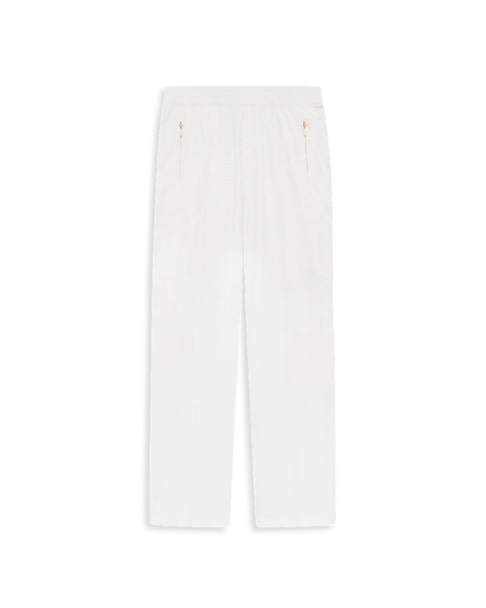 Drôle De Monsieur Pantalon Survêtement Jogginghose Weiß Monogramm