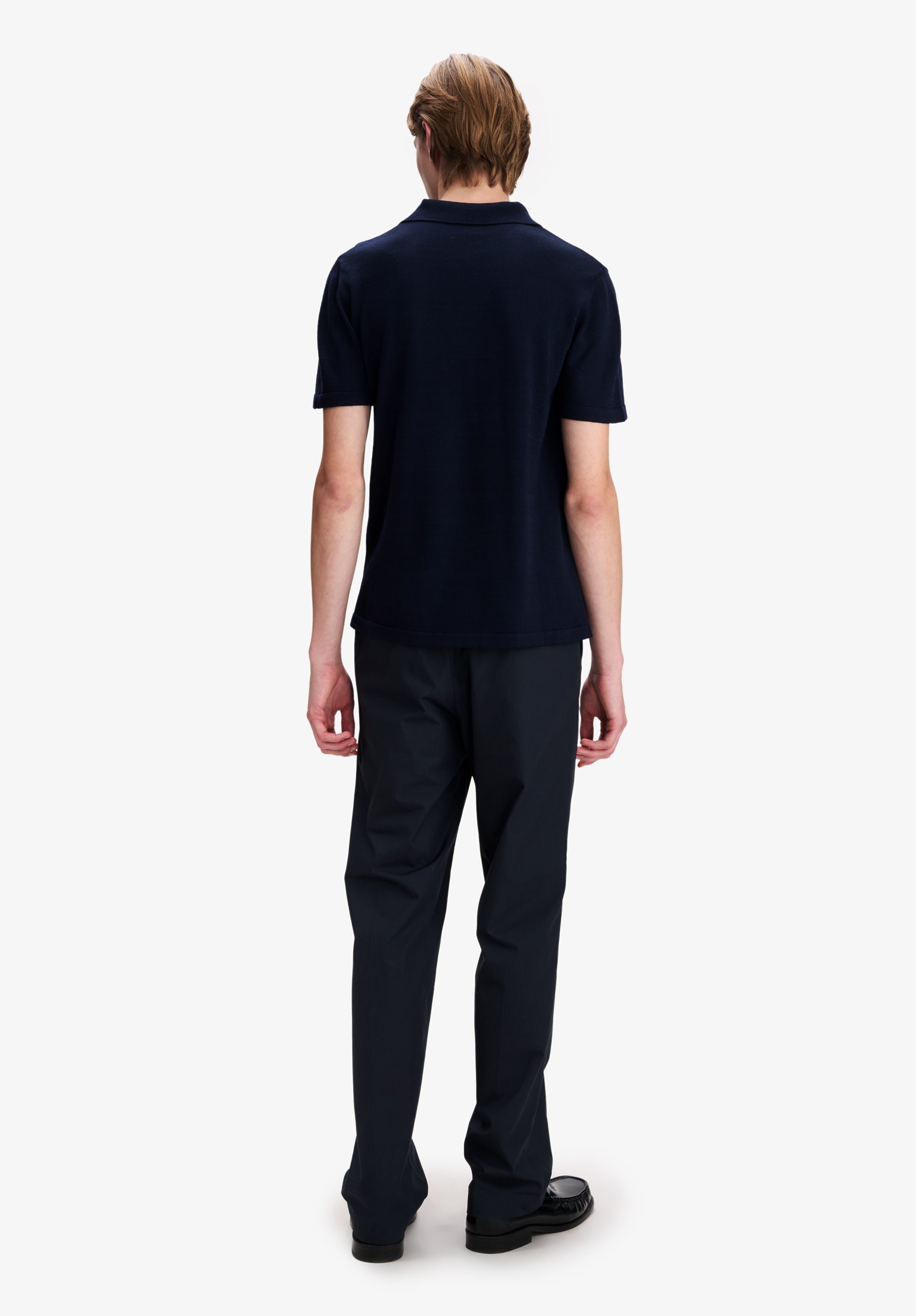 A.P.C. Hose marineblau Bio-Baumwolle gerade