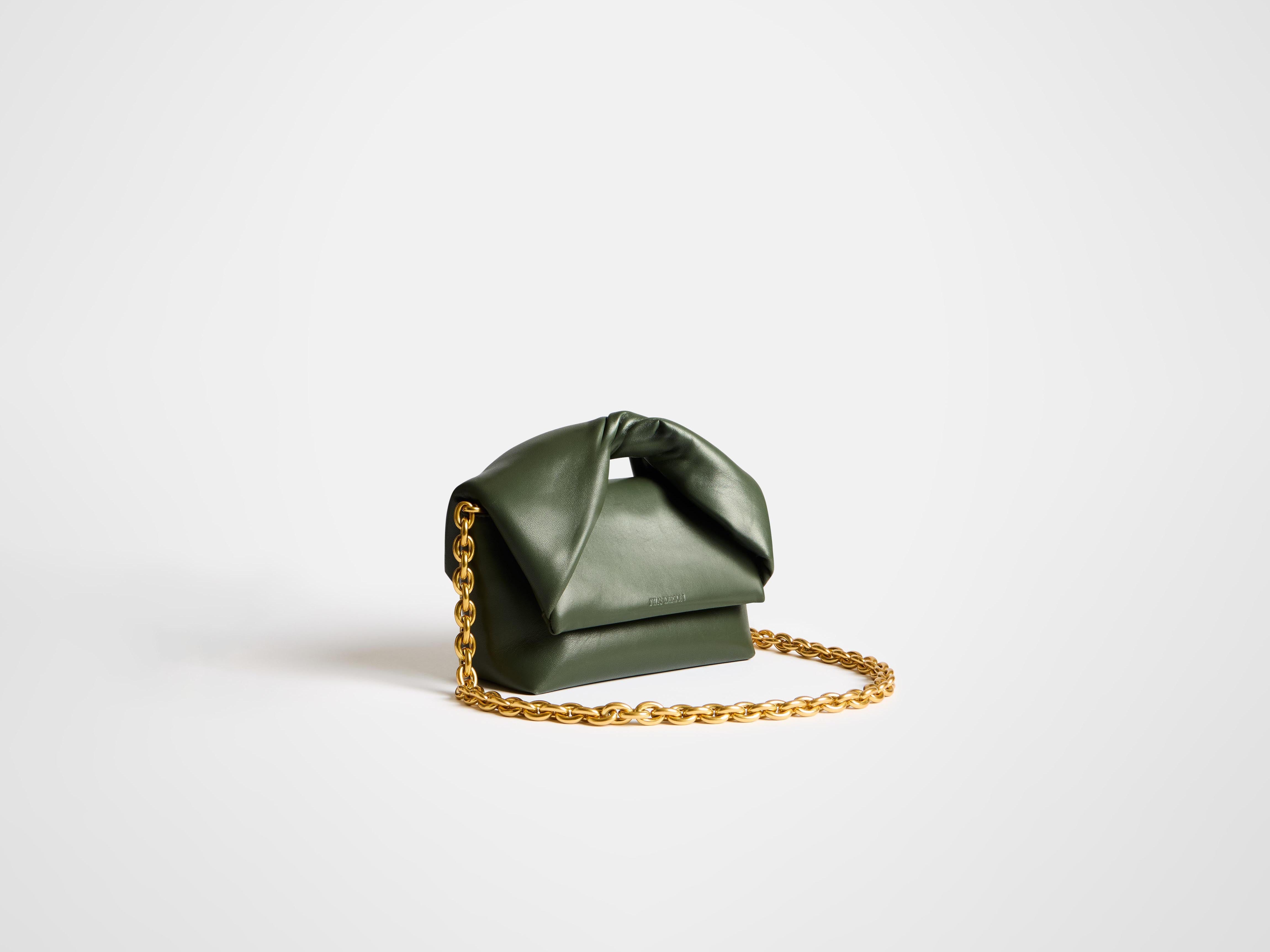 J.W.Anderson Twister Bag Medium Tasche Khaki Leder