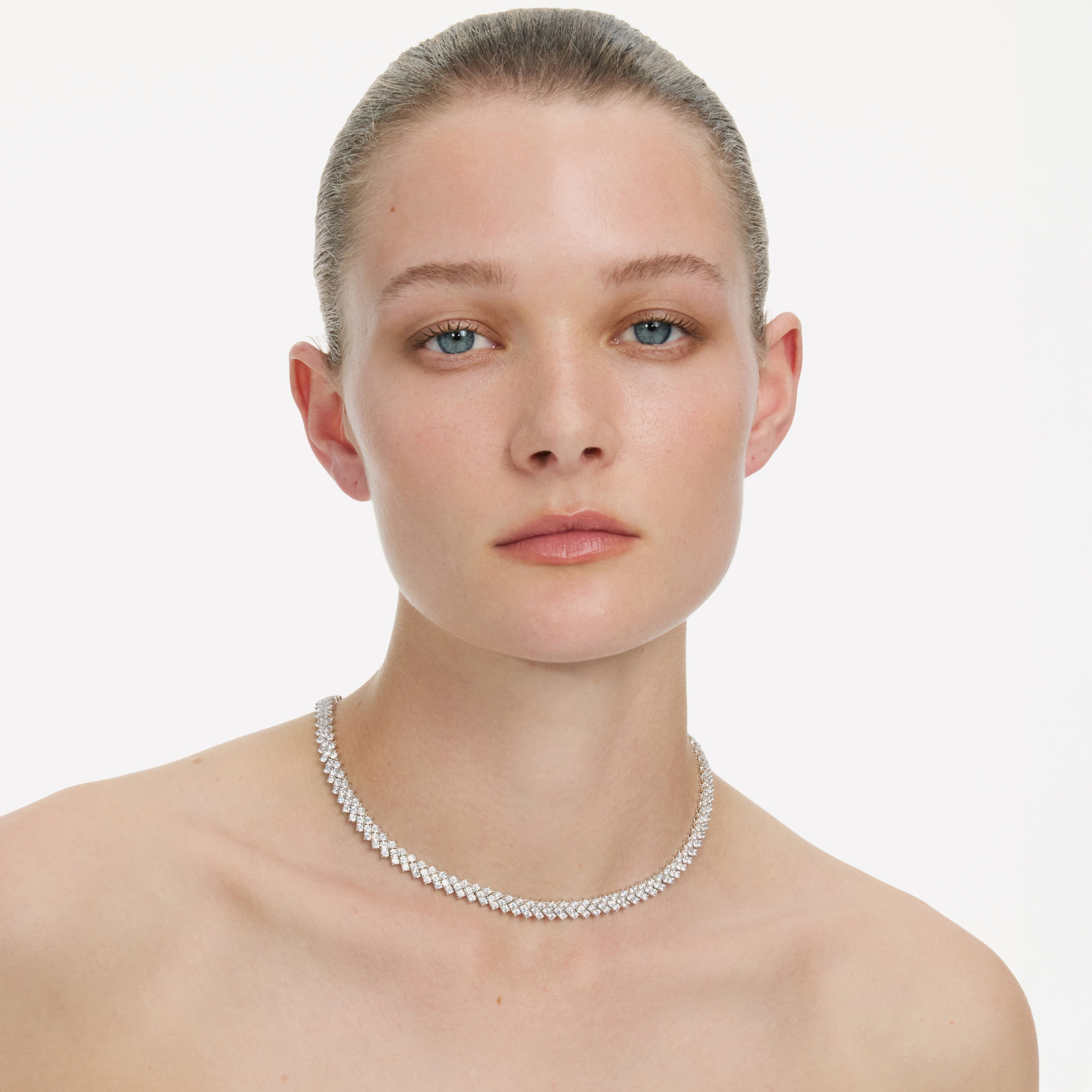 Self Portrait Jewellery Silver Crystal Halskette One Size Silber