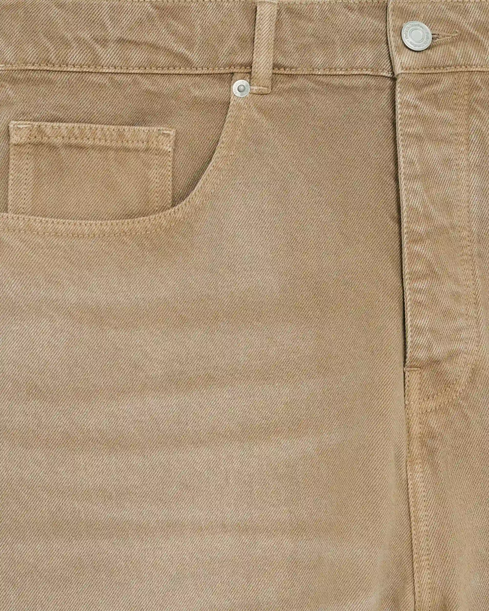 Drôle De Monsieur Denim Wide Leg Hot Fix Jeans Beige