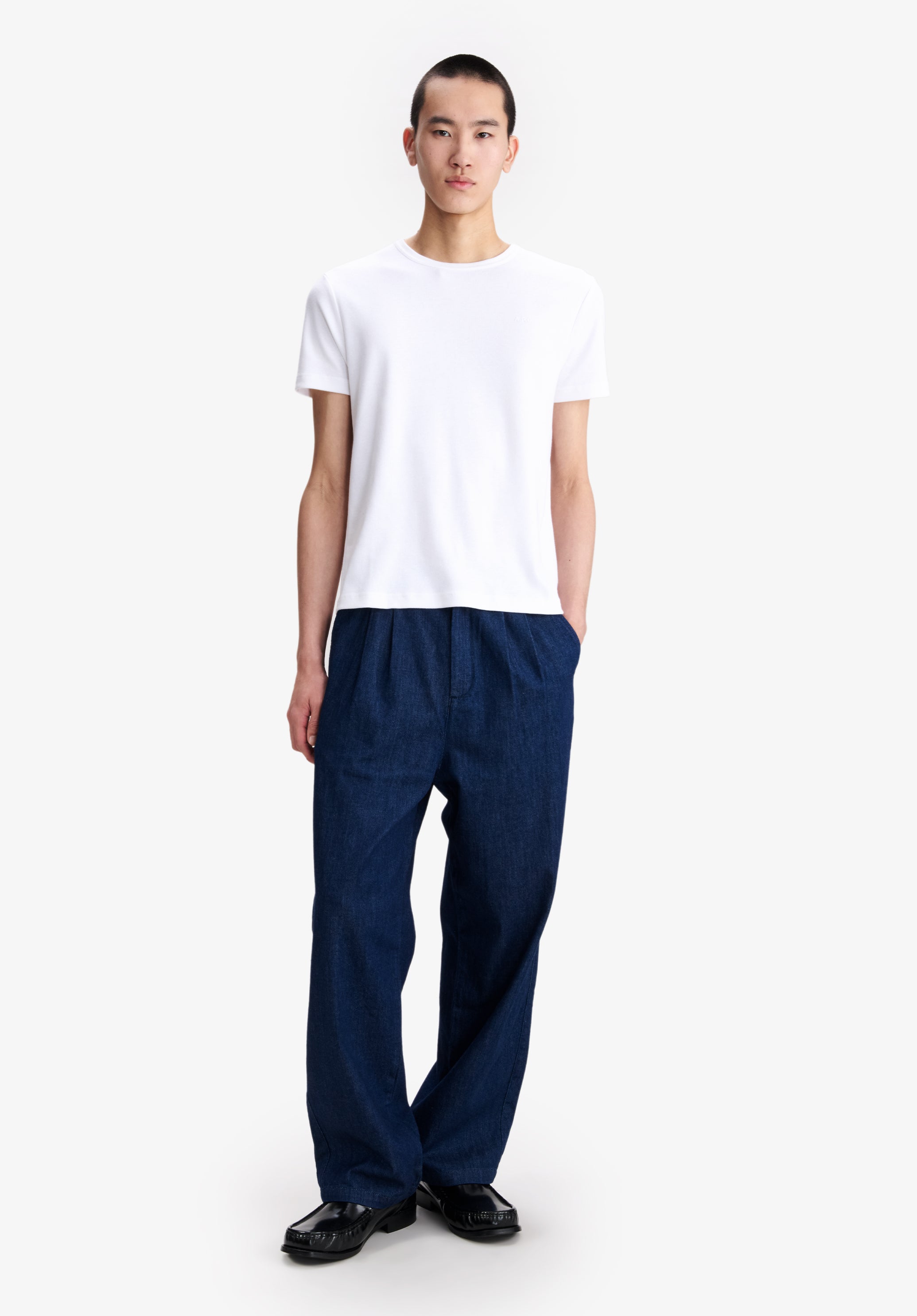 A.P.C. Mikrologo T-Shirt Weiß M Bio-Baumwolle