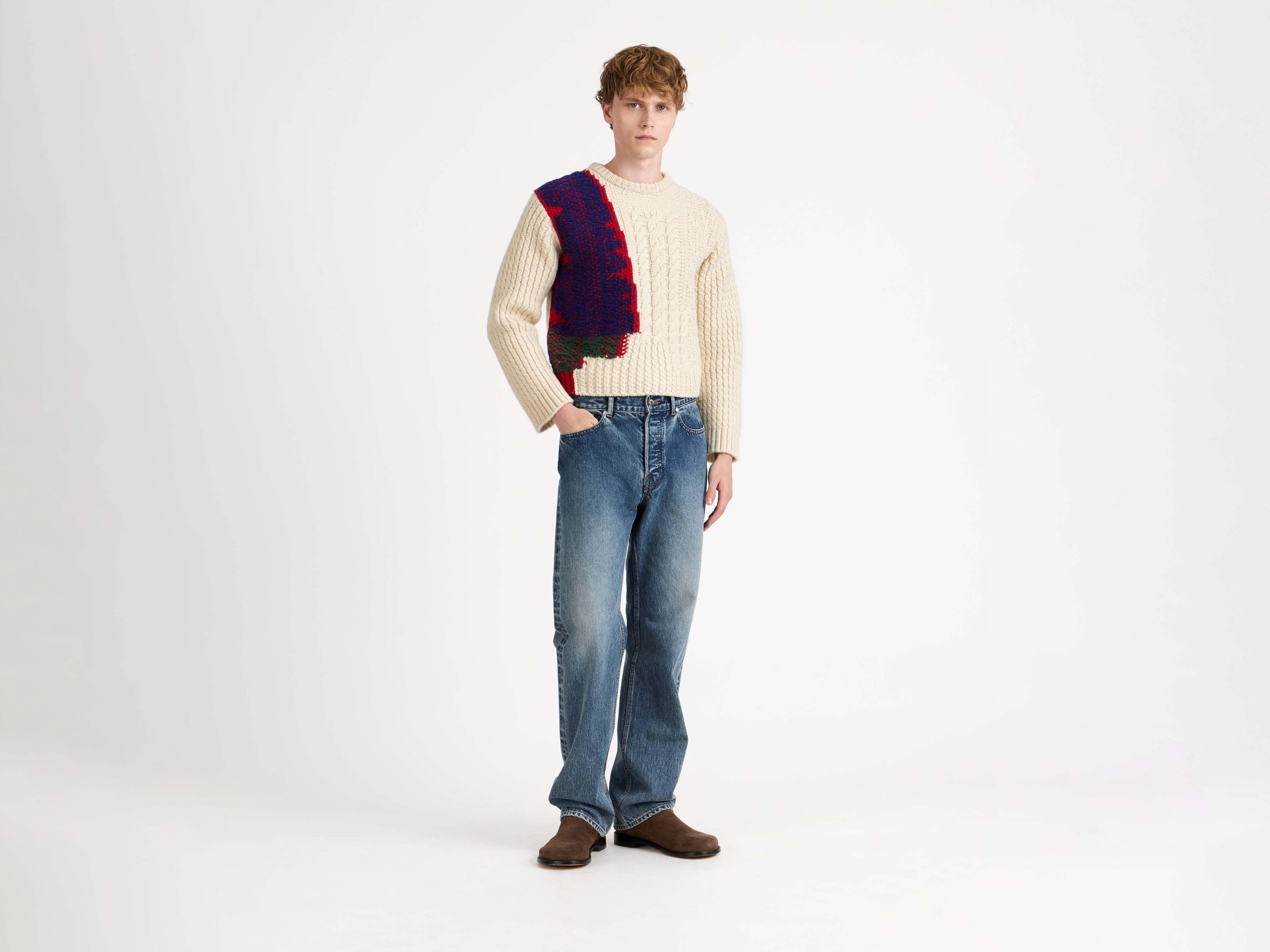 J.W.Anderson Cable-Knit Jumper Pullover Ivory