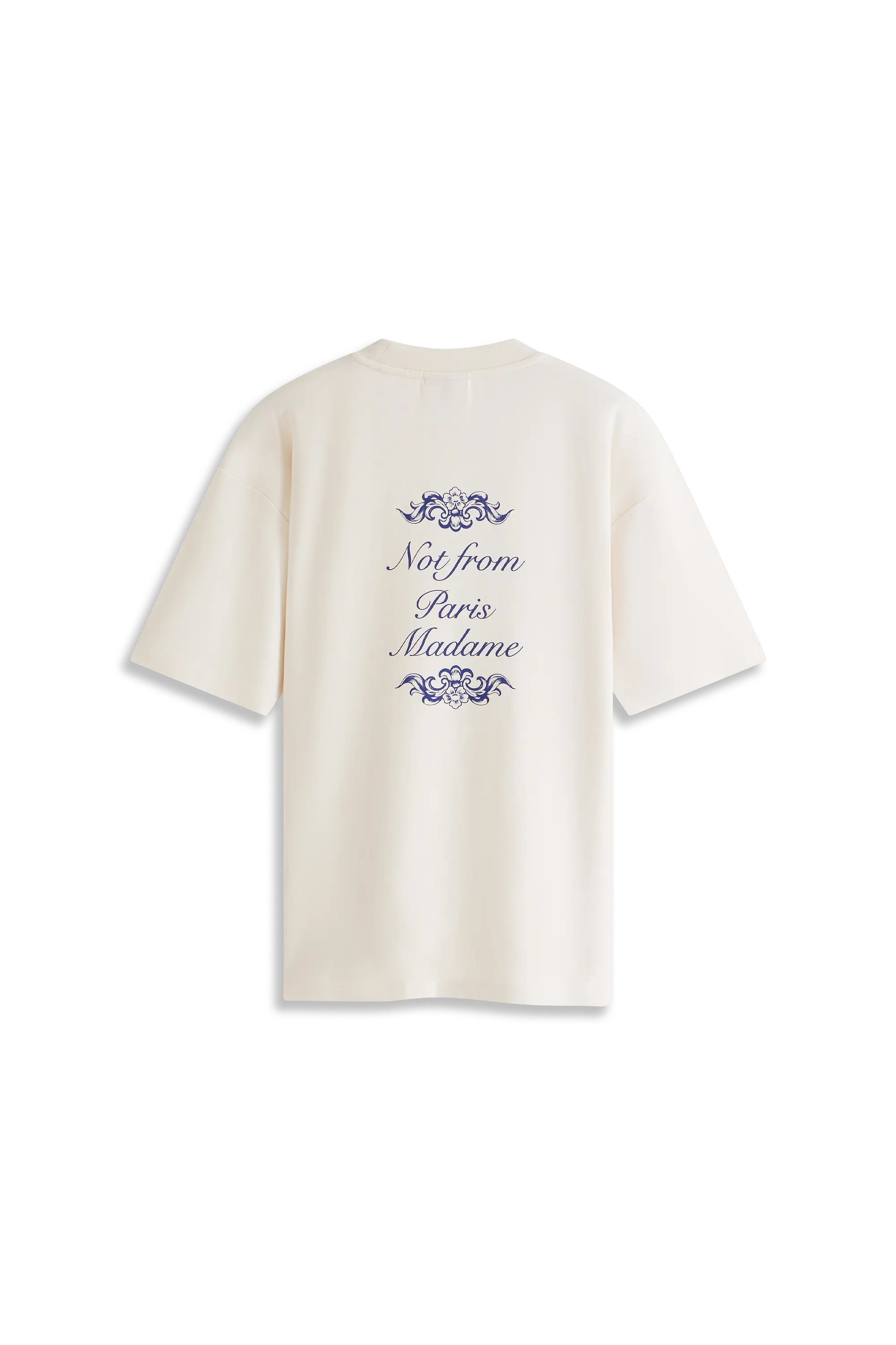 Drôle De Monsieur Le T-Shirt Slogan Ornements T-Shirt Weiß