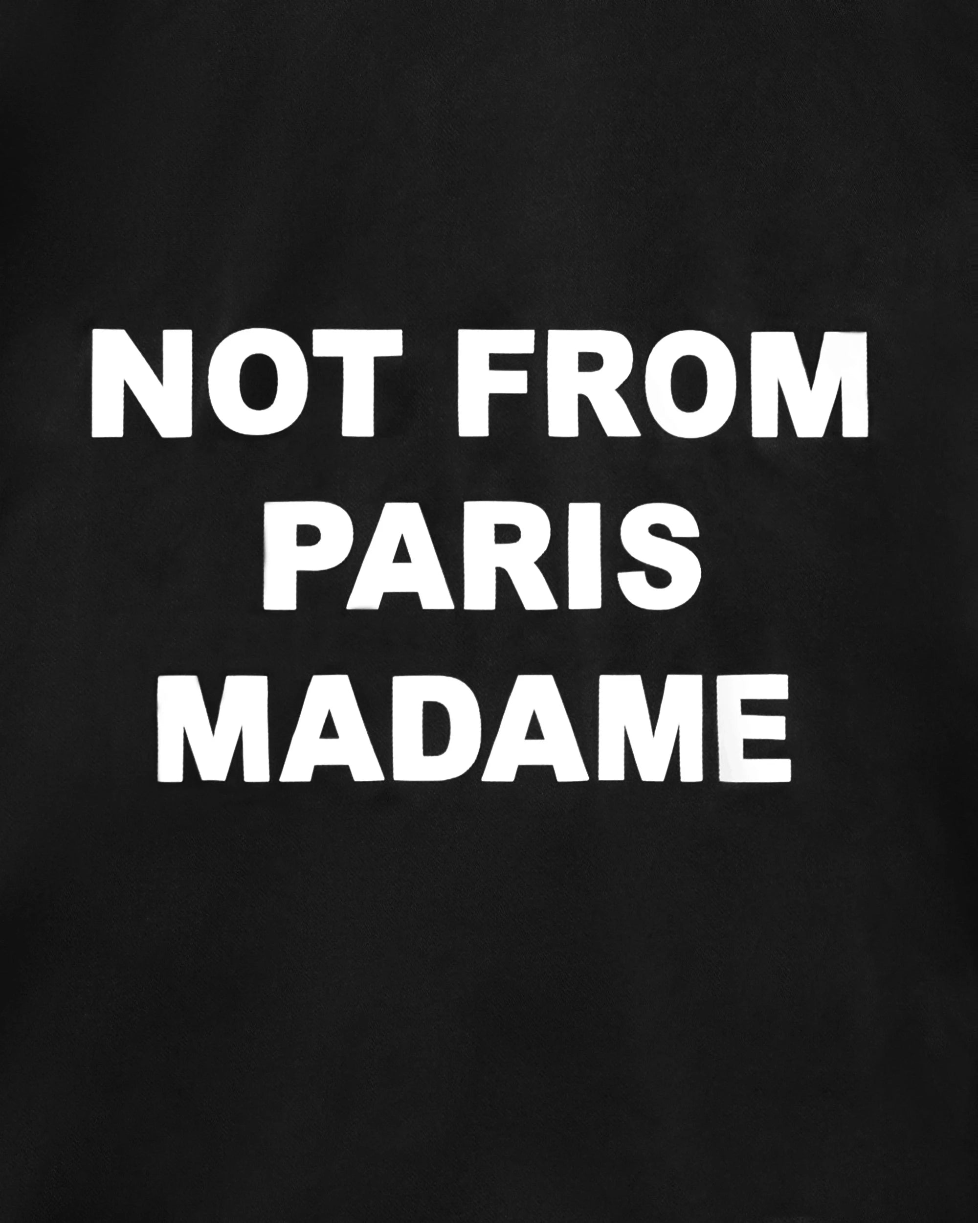 Drôle De Monsieur Veste Slogan Jacke Schwarz Nylon Wasserabweisend