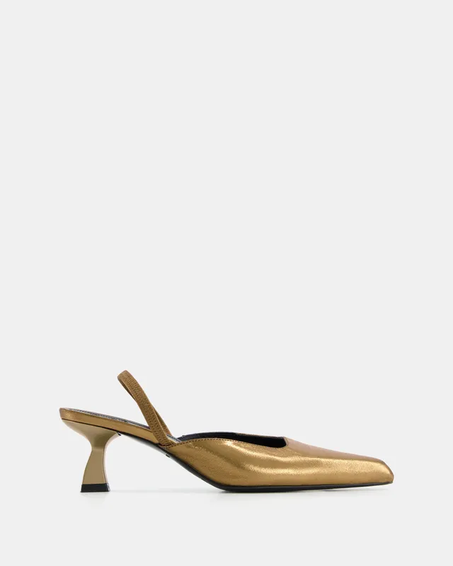 Nodaleto Dona Sling Back 50 Pumps Bronze Crackle 5cm