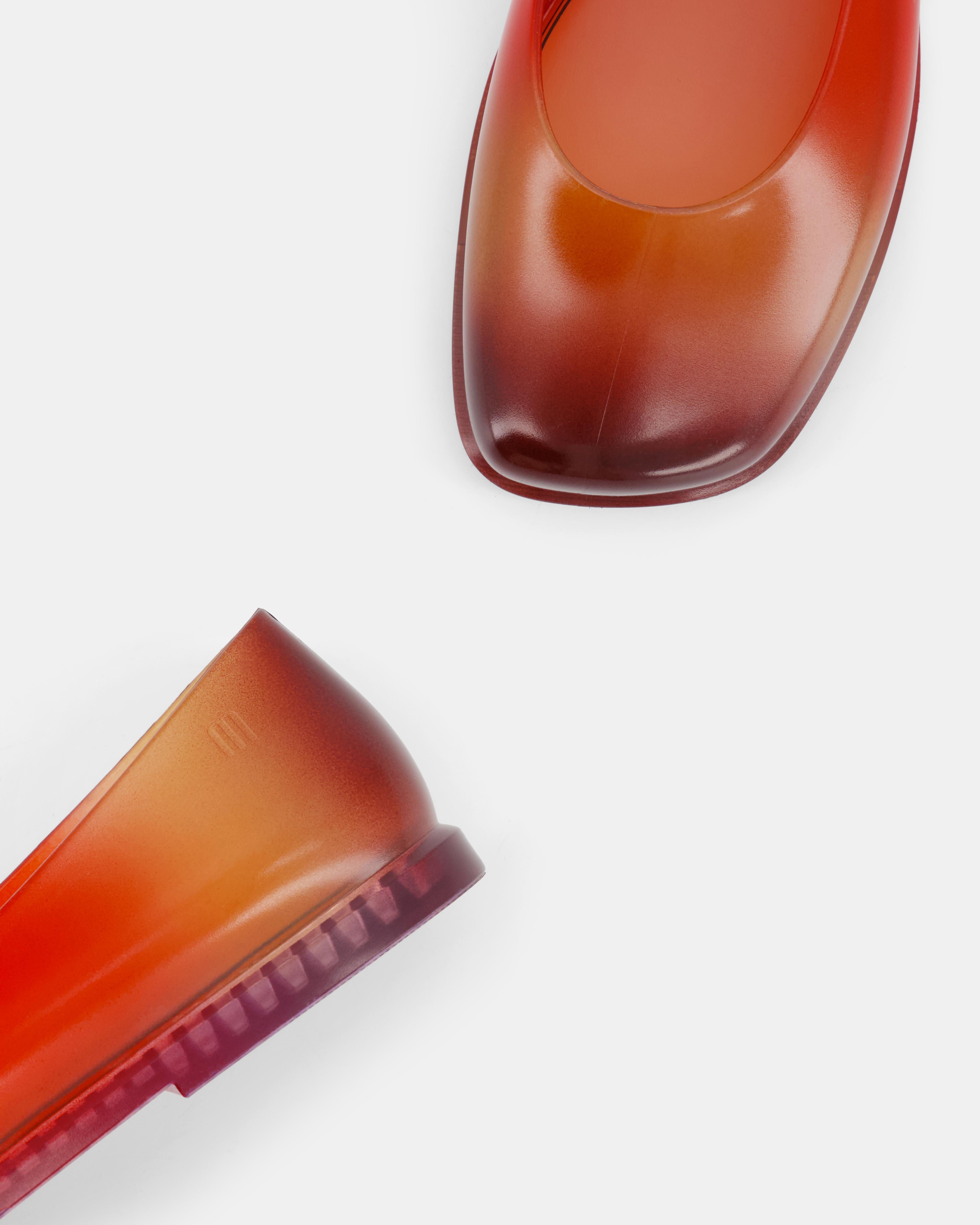 Nodaleto x Melissa Ruby Ballerinas Orange Tangerine Sunset