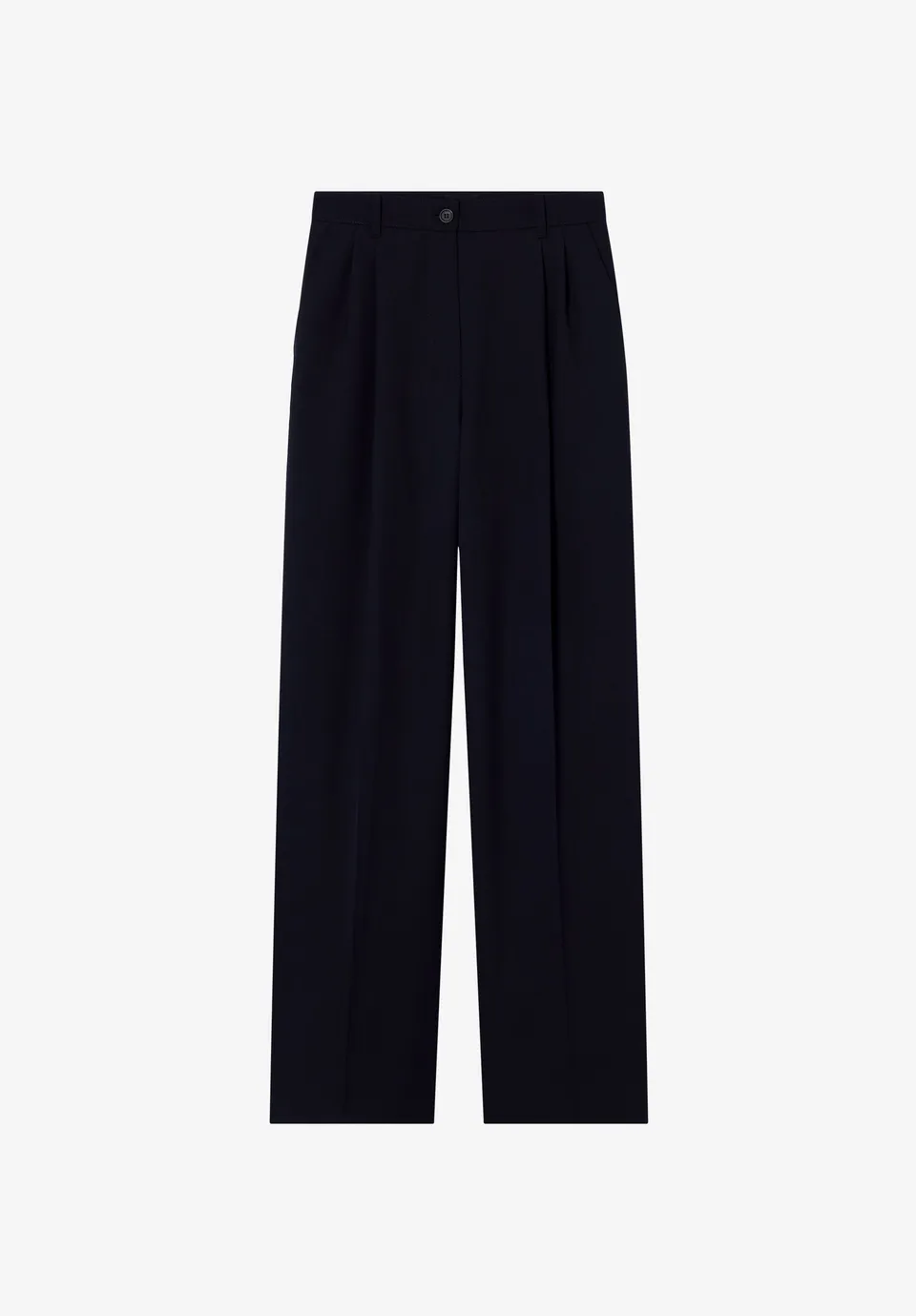 A.P.C. Hose marineblau weit recycelt Falten