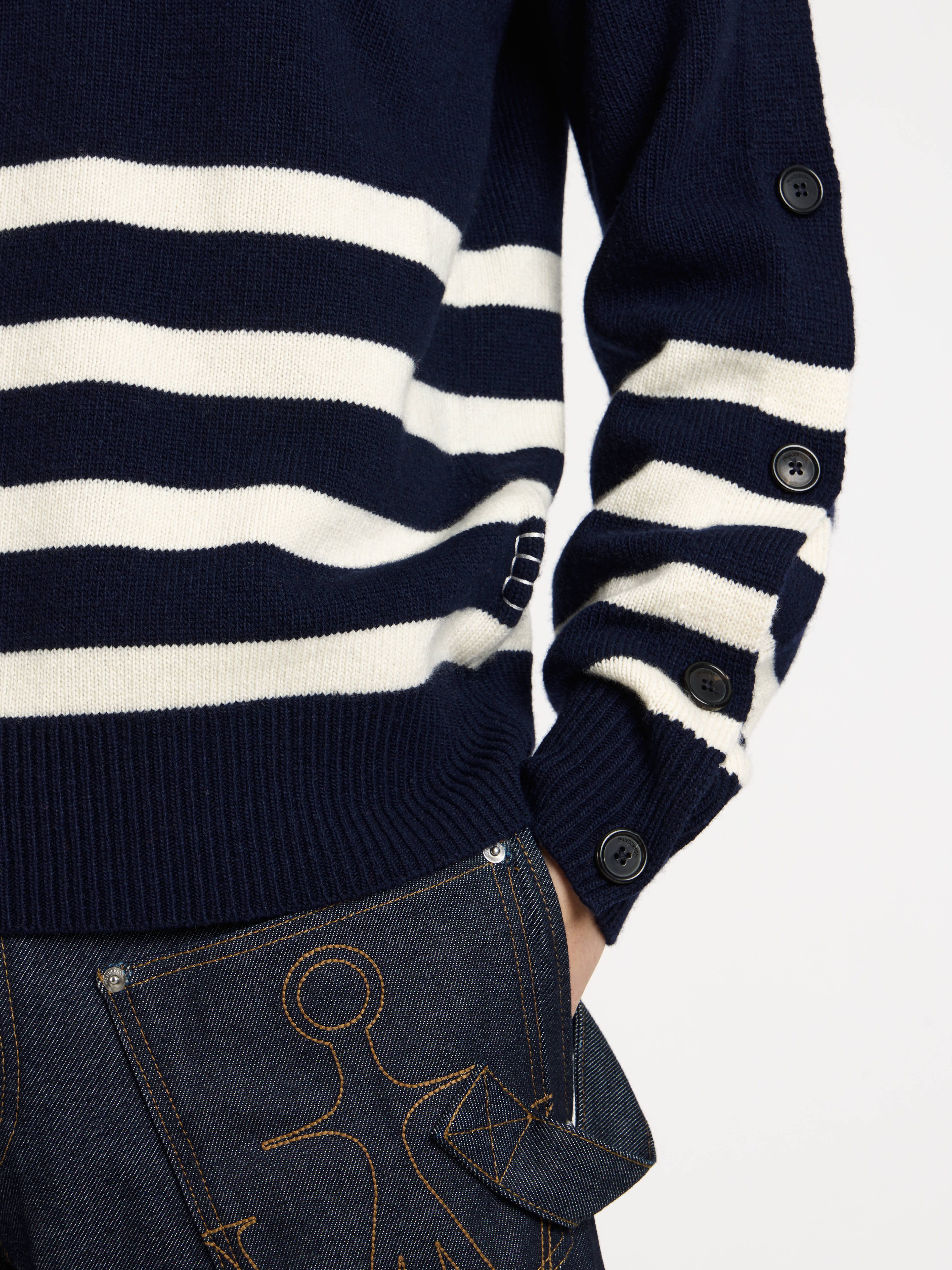 J.W.Anderson Breton Jumper Pullover Navy Herren Streifen