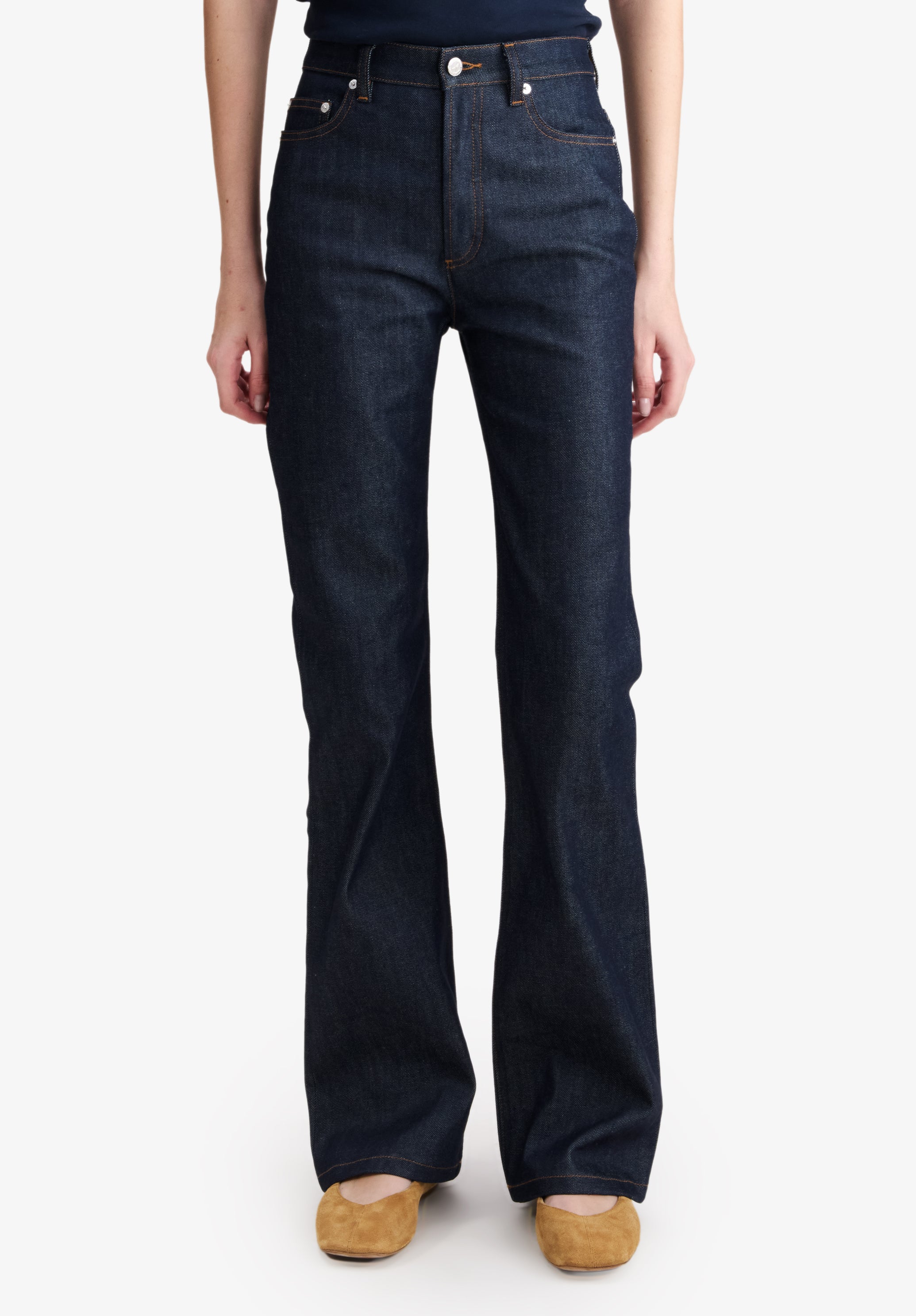 A.P.C. Romy Jeans Damen gerade mittelhoch Japan-Denim
