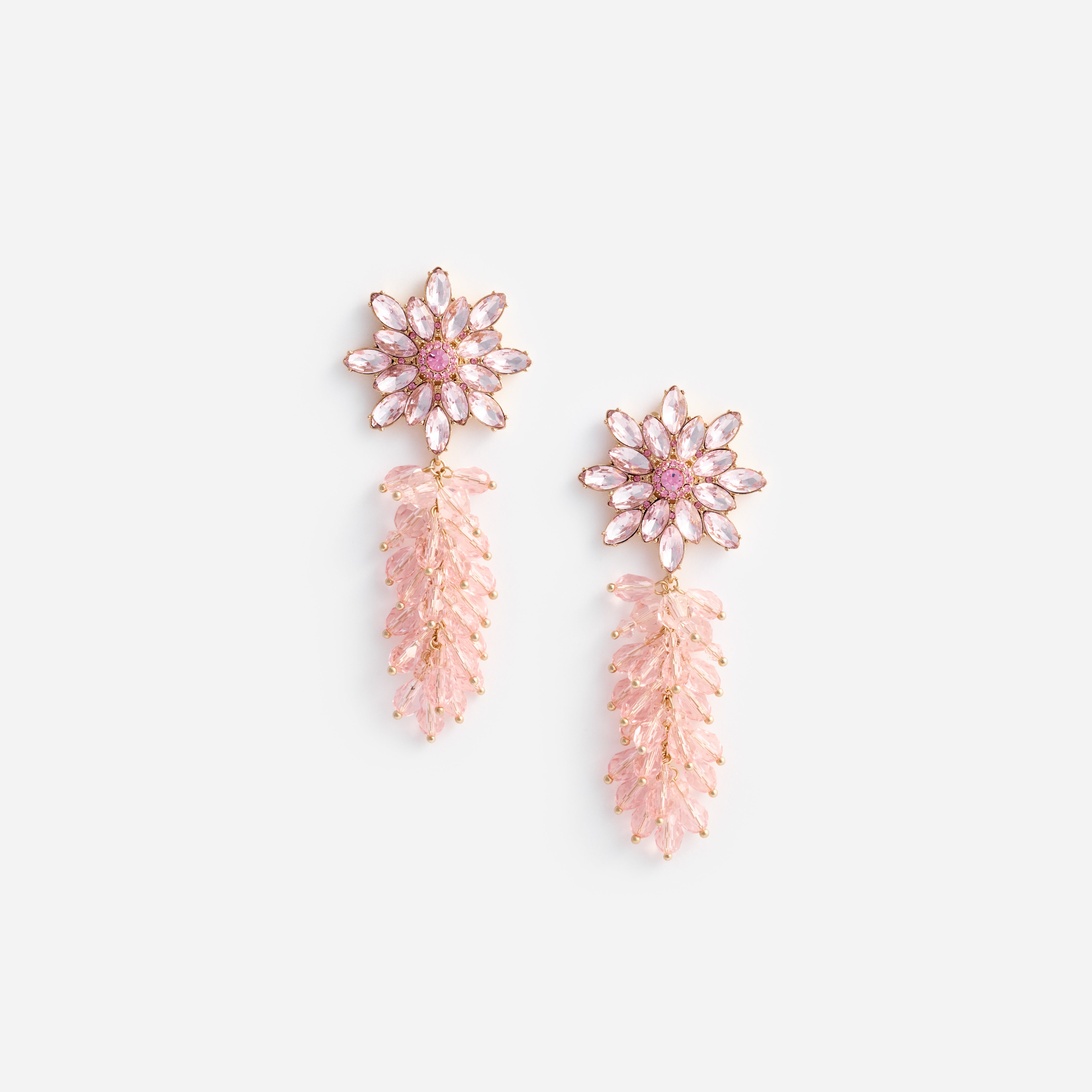 Self Portrait Pink Crystal Cluster Flower Ohrringe One Size rosa