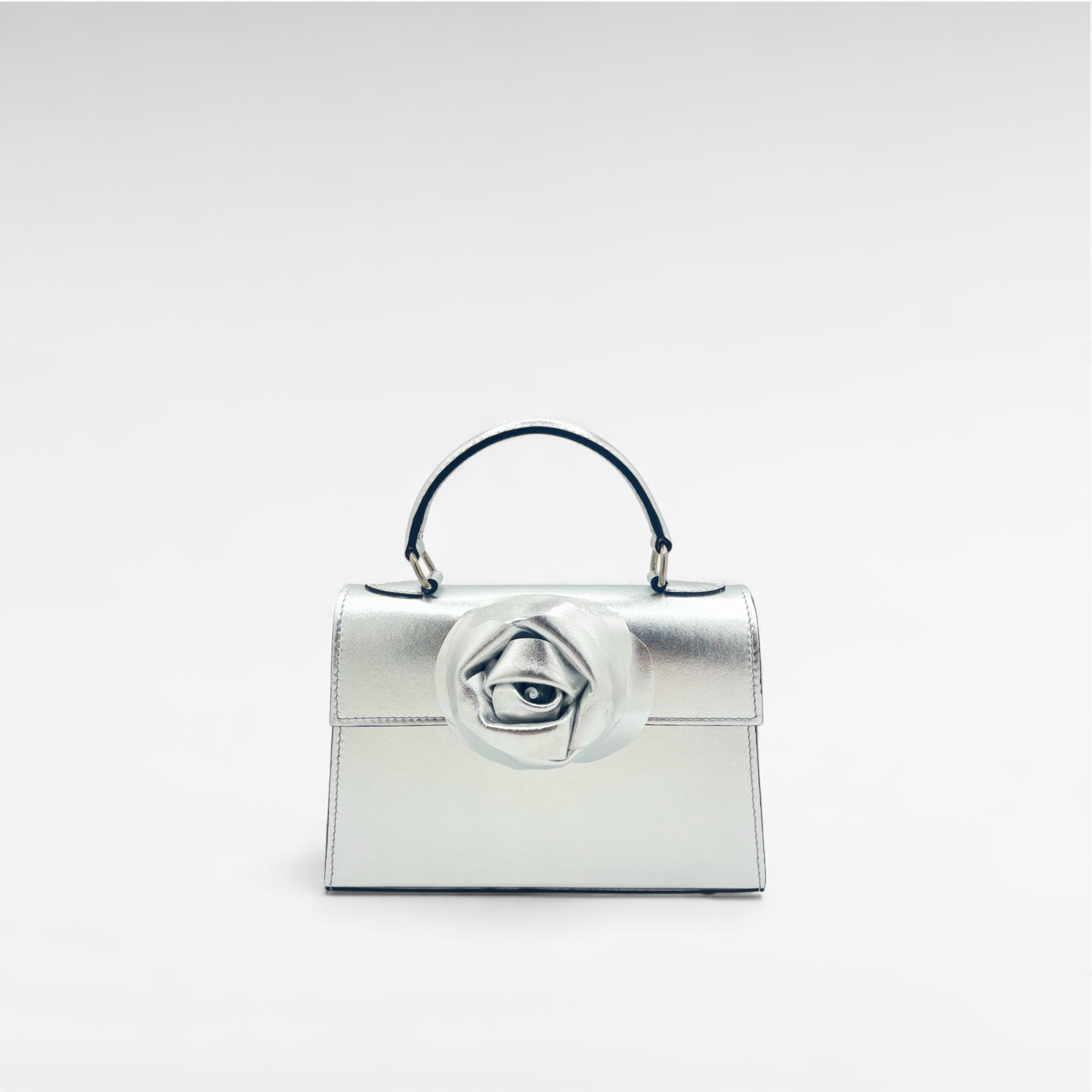 Gedebe Sophie Mini Tasche Nappa mit Blume 19 cm