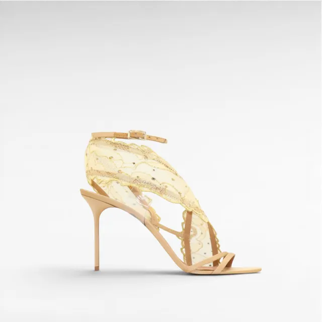 Gedebe Bella Sandal Sandale Spitze mit Kristallen