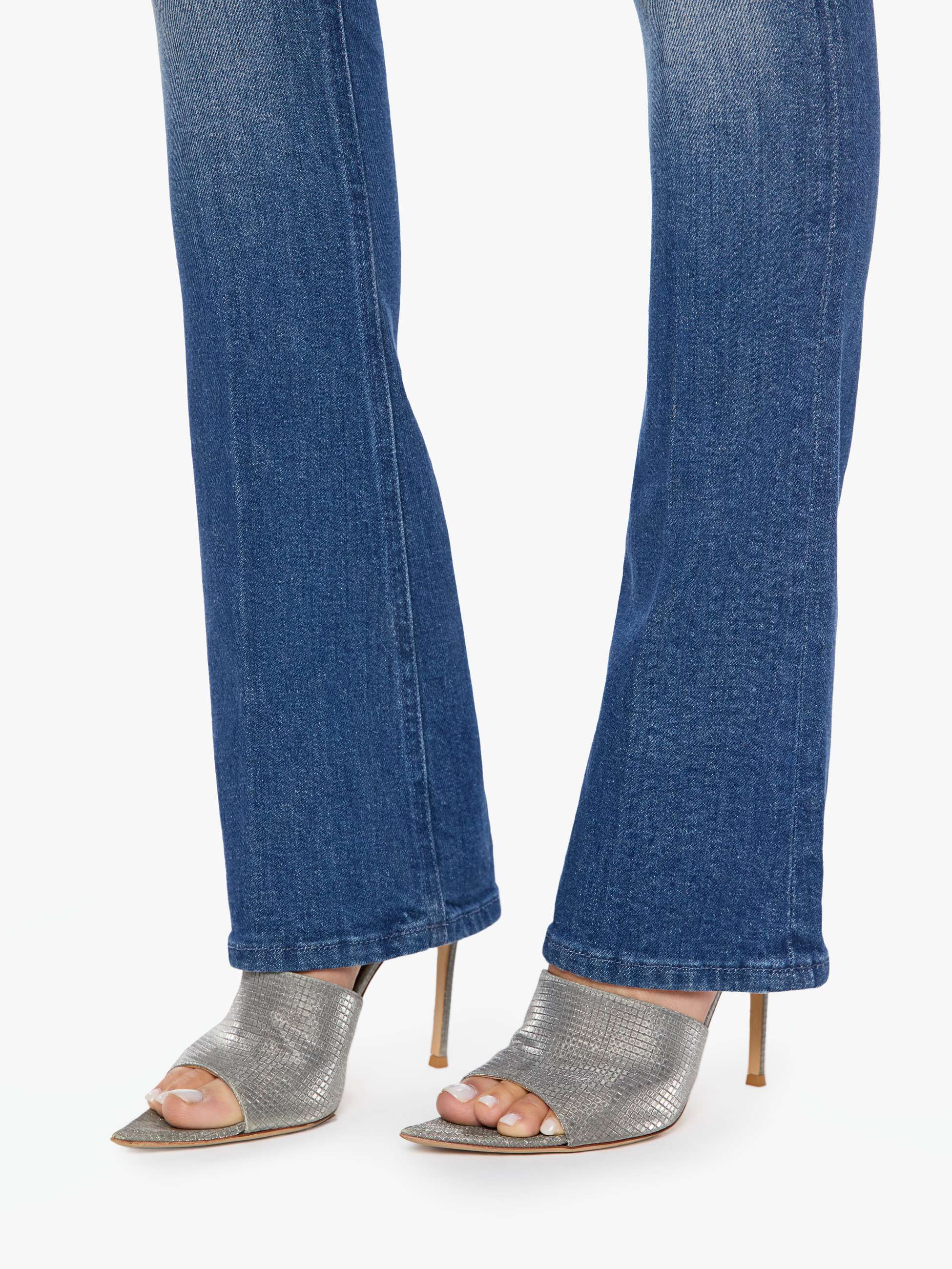 Mother The Runaway Damenjeans Deluxe Edition Mittelblau