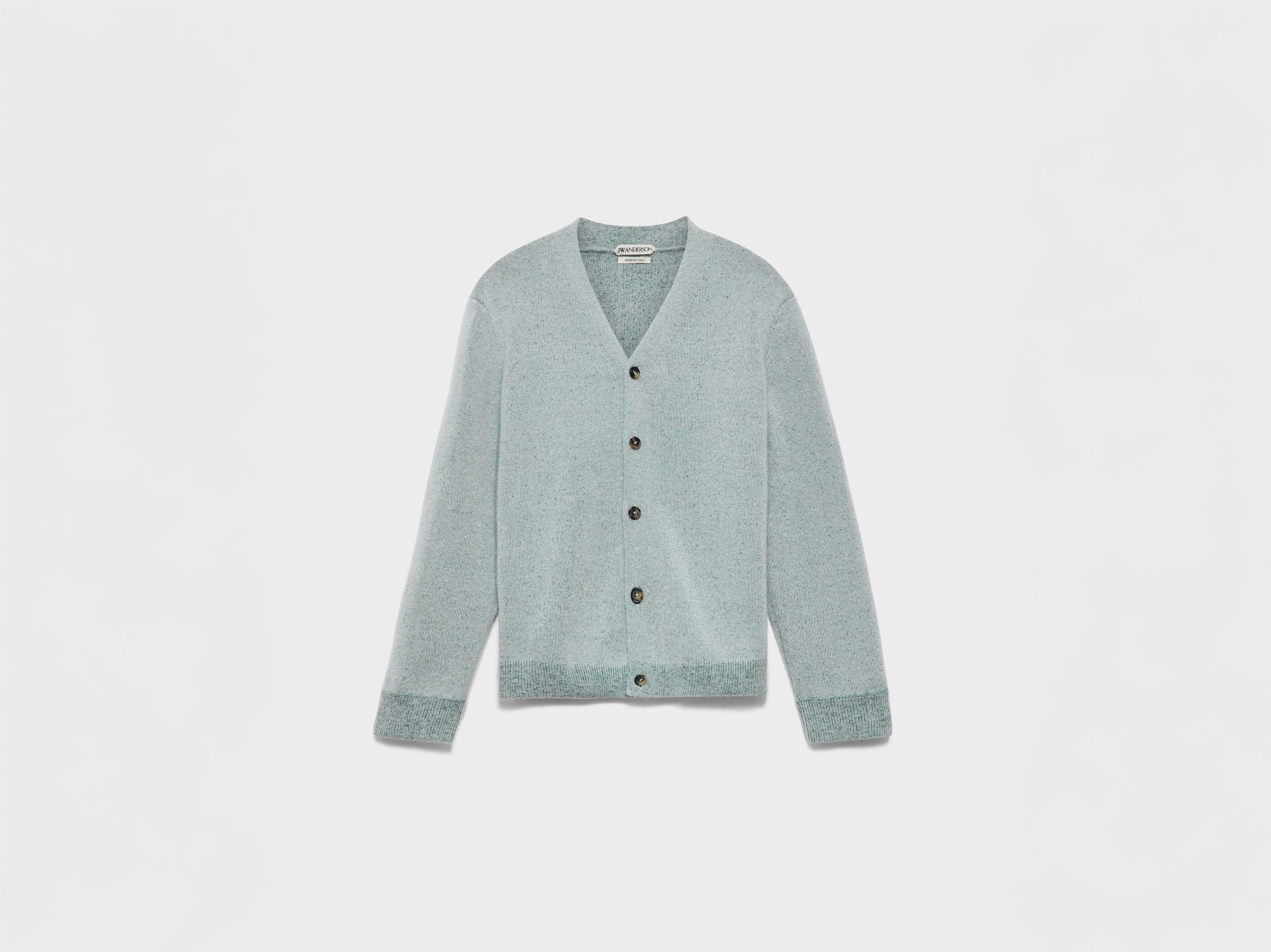 J.W.Anderson Knitwear Mohair Cardigan Herren Hellgrau