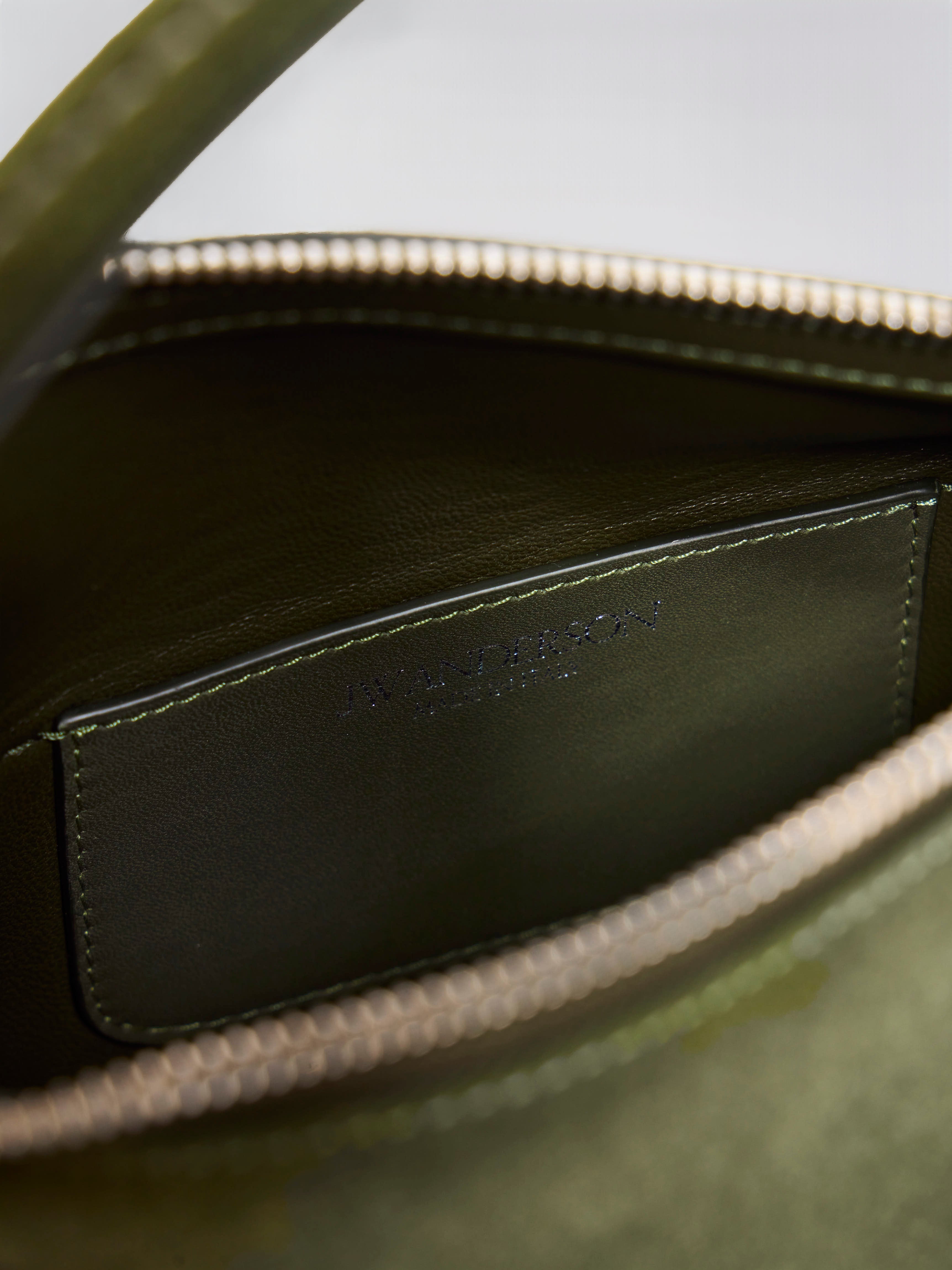 J.W.Anderson Bags Small Loafer Bag Khaki Wildleder