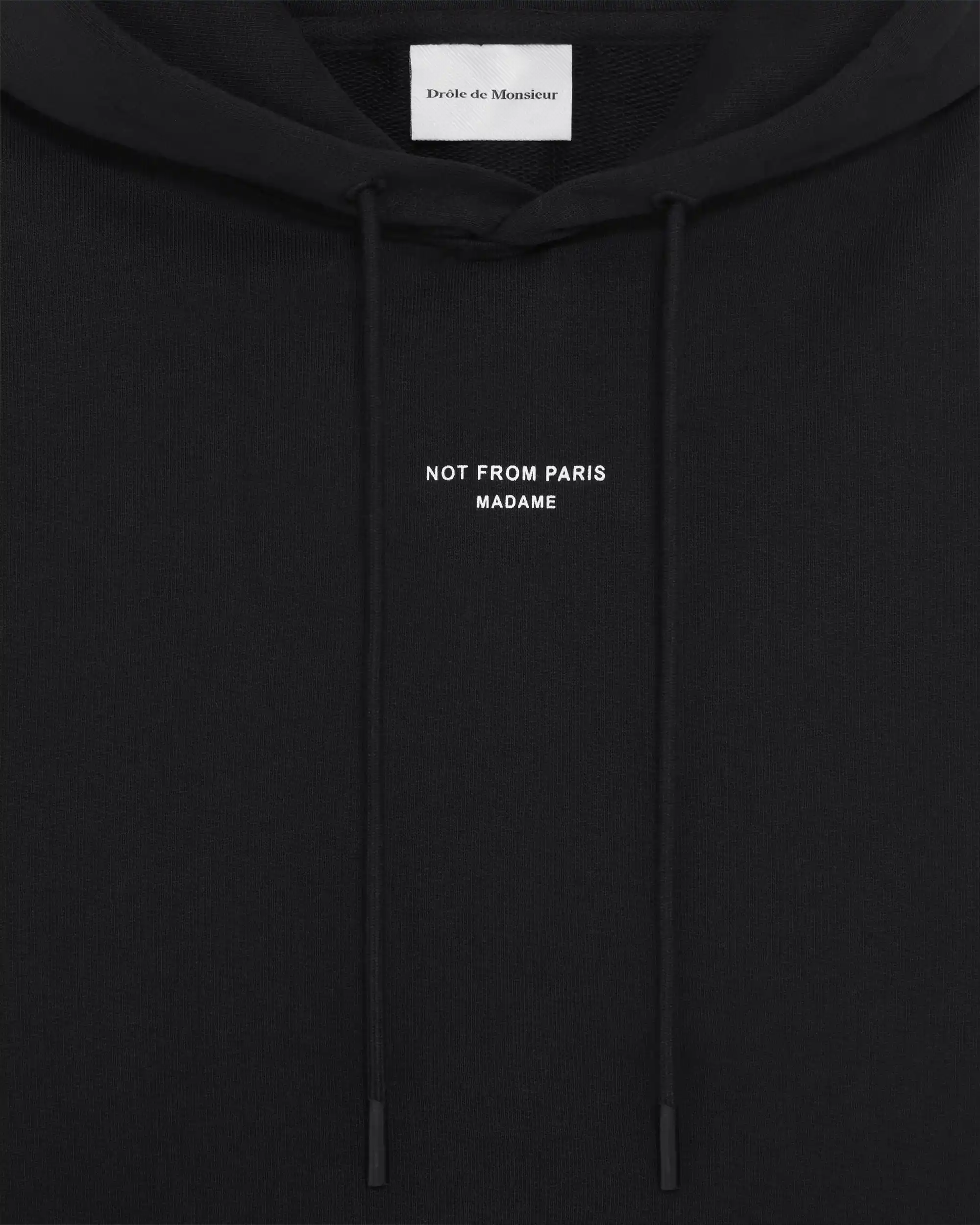 Drôle De Monsieur Le Hoodie Slogan Classique Hoodie Schwarz