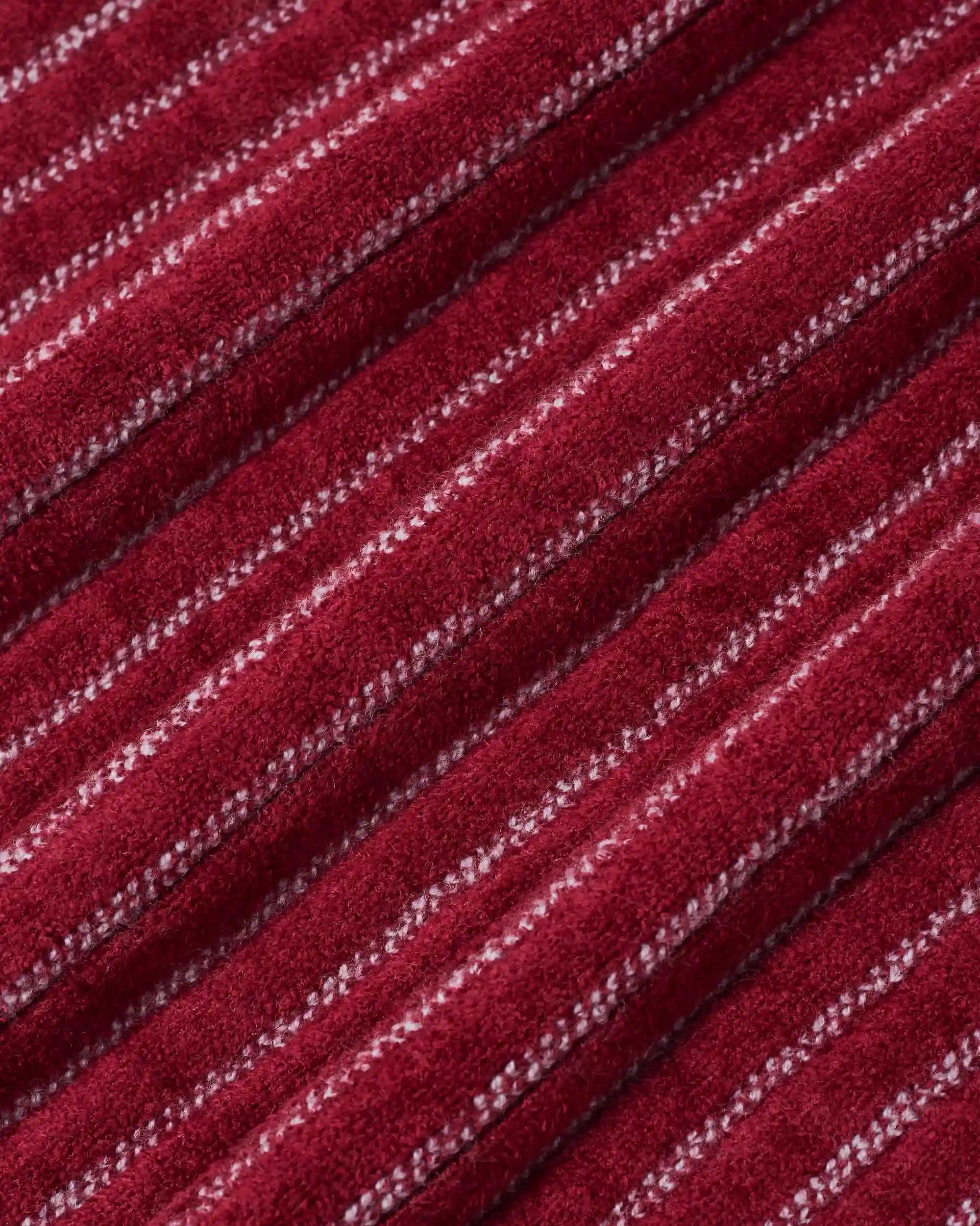 Drôle De Monsieur D Mirror Monogram Cardigan Strickjacke Burgundy