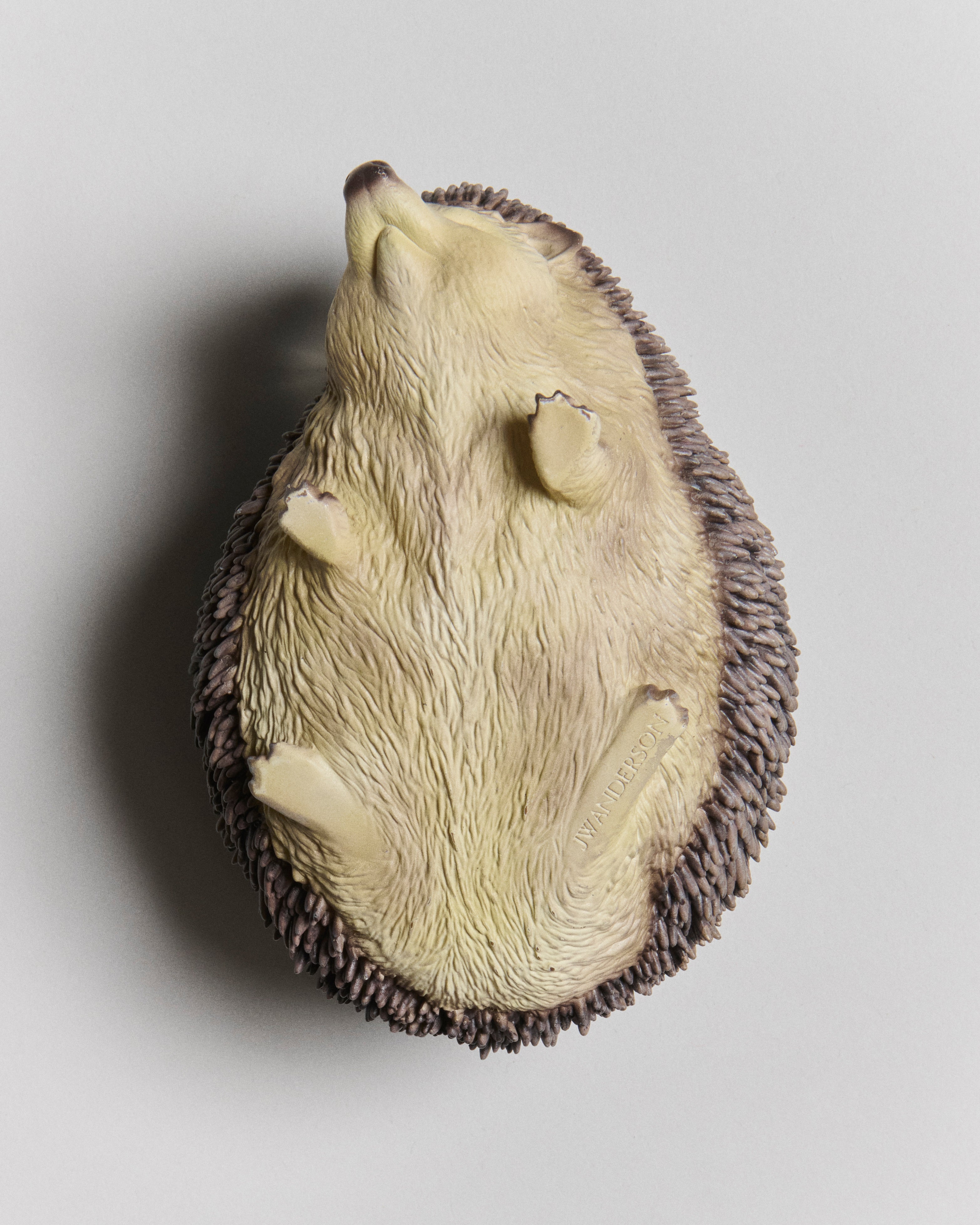 J.W.Anderson Hedgehog Clutch Tasche Braun 3D Harz