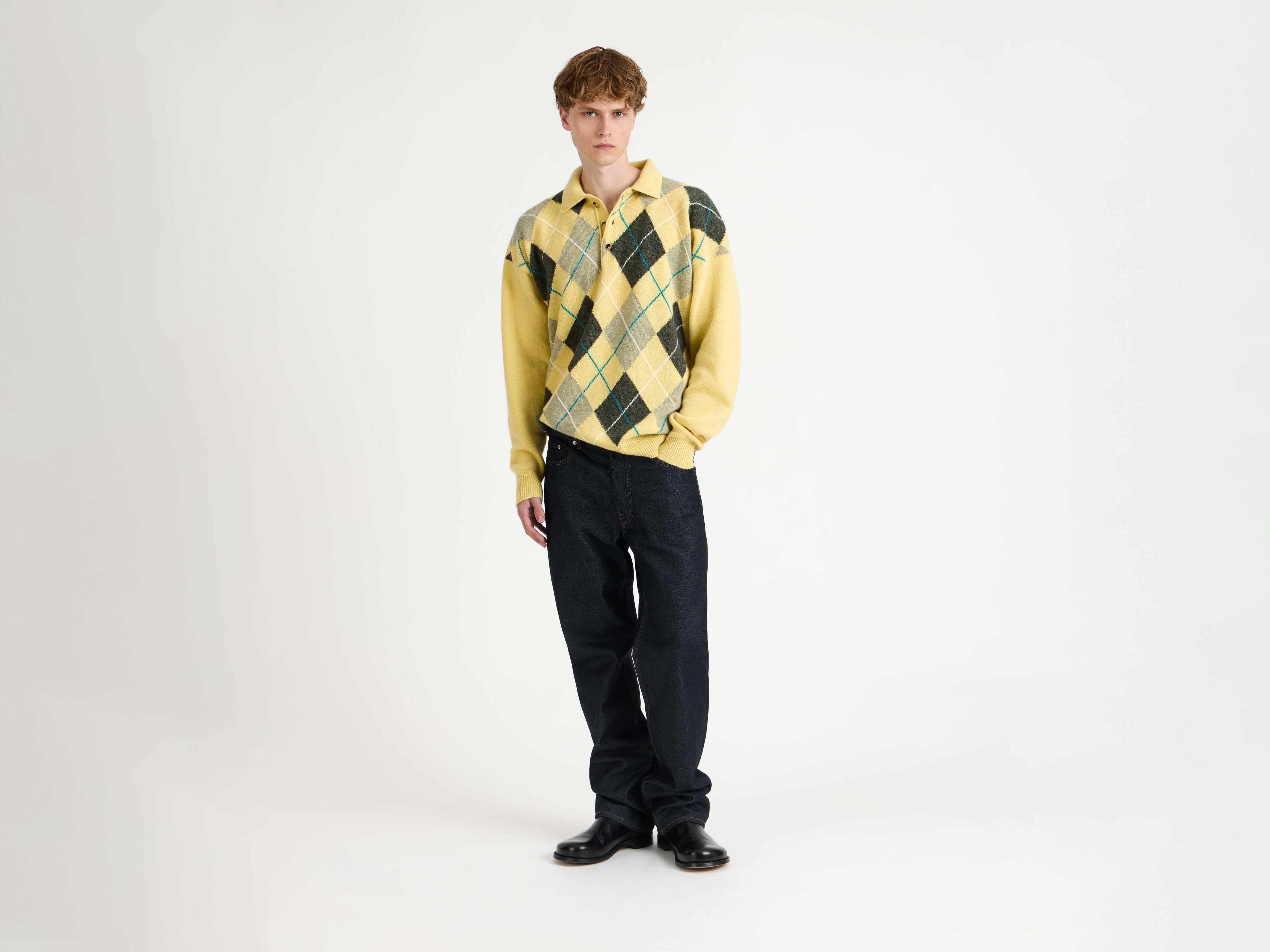 J.W. Anderson x Pringle KW1487YN0470 Polohemd Bubblegum