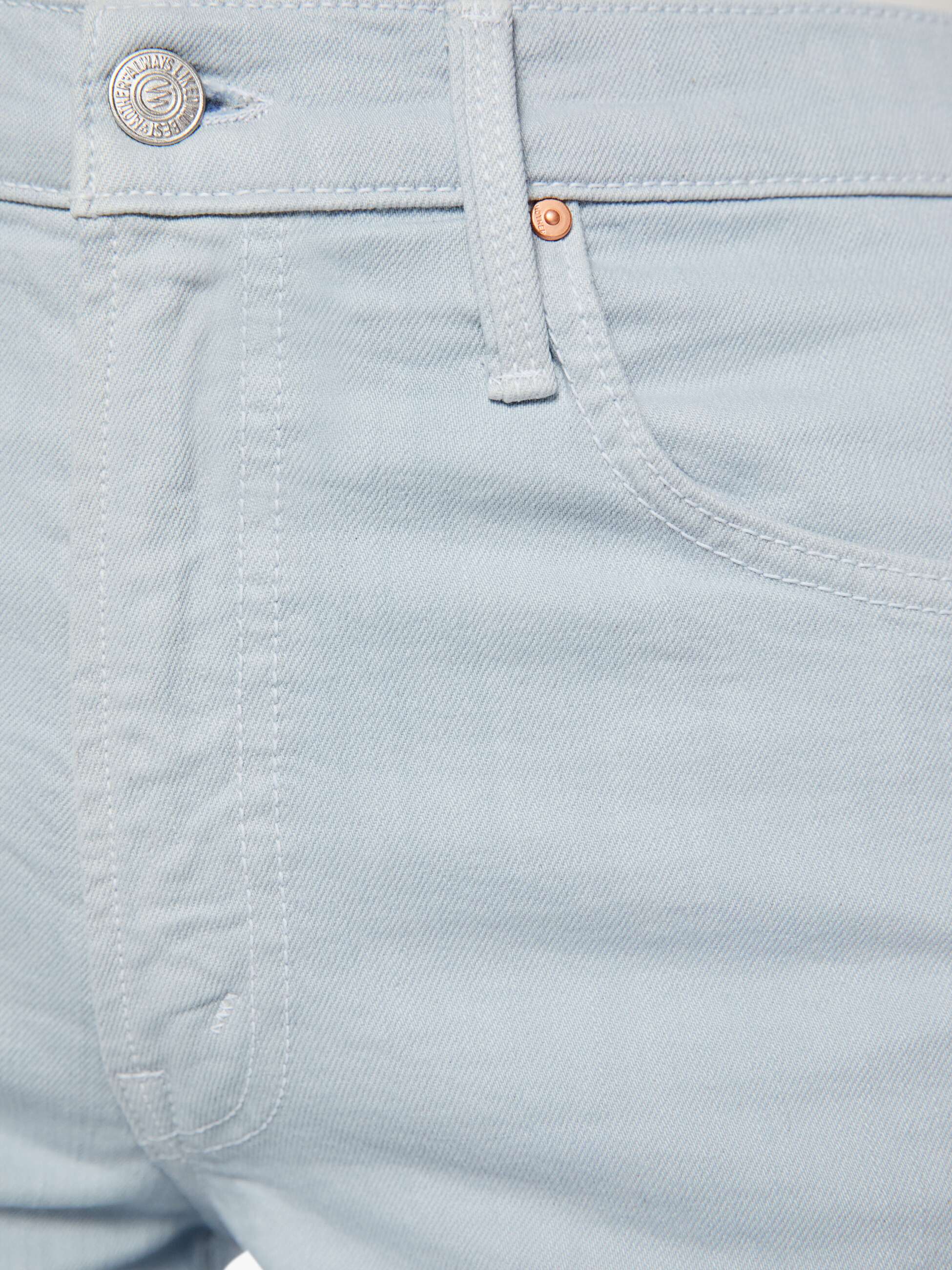 Mother Denim The Rerun Zip Sneak Jeans Ballad Blue Hellblau
