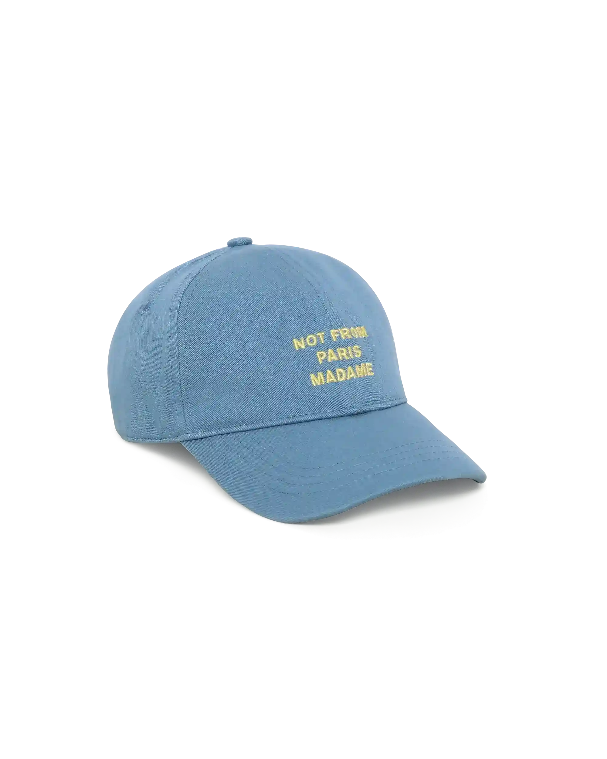 Drôle De Monsieur Slogan Cap blau Baumwolle 6-Panel