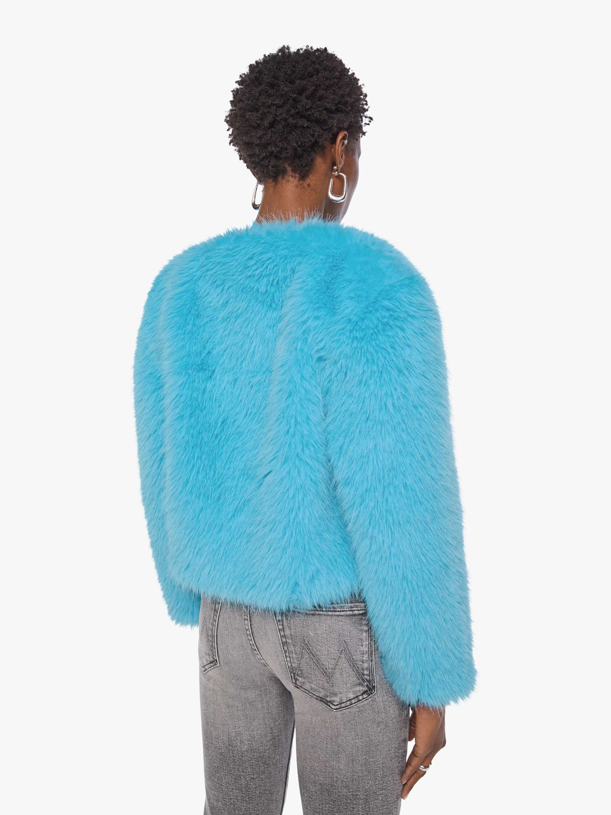 MOTHER Sweatshirts The Polar Opposite Jacke Blue Eyeshadow