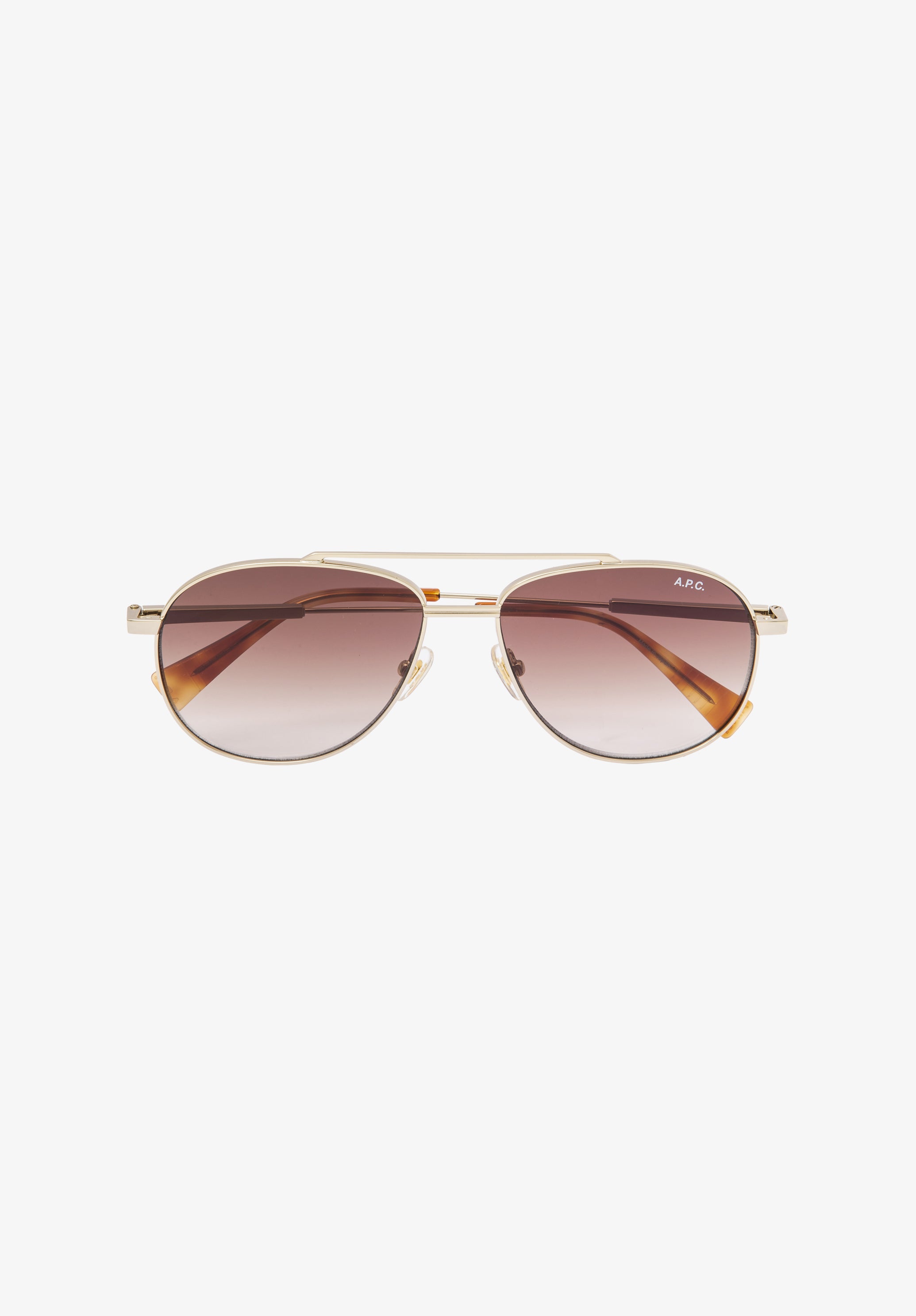 A.P.C. Les Pilotes Sonnenbrille braun TU UV-Schutz