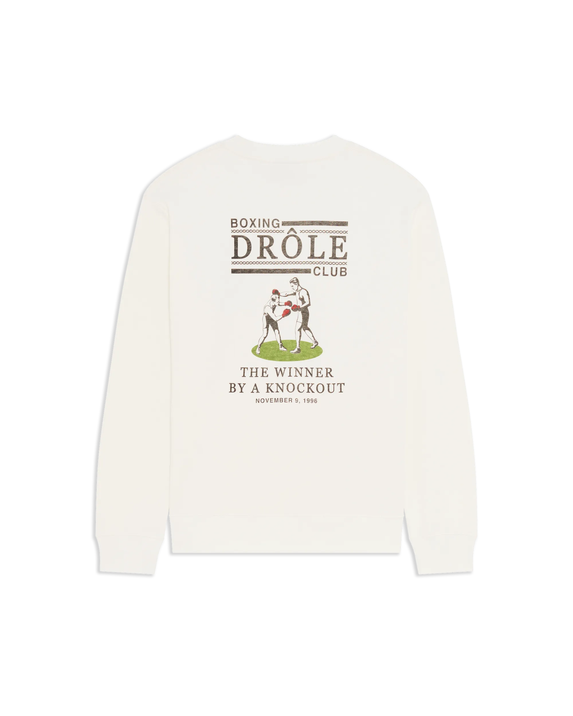 Drôle De Monsieur Boxers Sweatshirt Off White Baumwolle