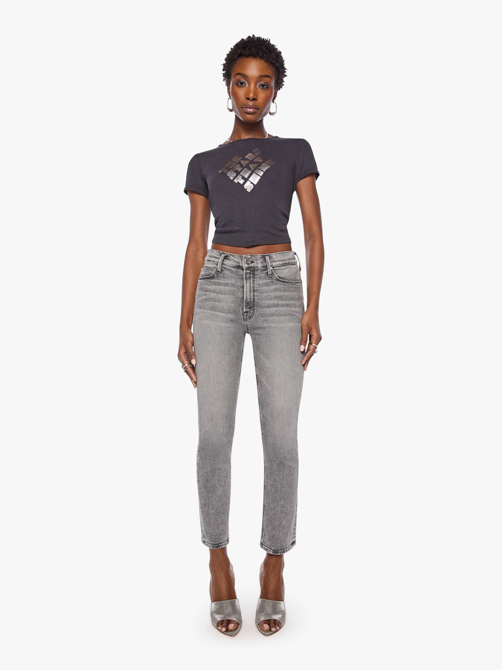 Mother The Itty Bitty Ringer T-Shirt Schwarz Dazzle Me